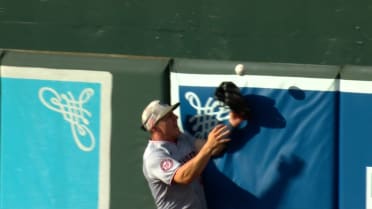 Ramón Laureano doubles after review