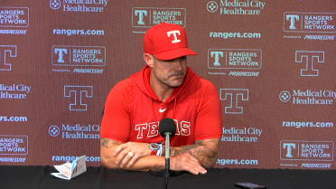 Skip Schumaker discusses the Rangers' 6-2 win