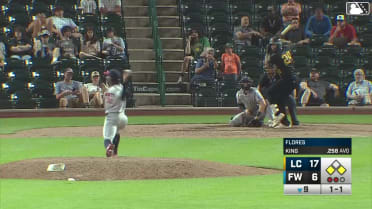 Lamar King Jr. singles on a line drive to center fielder Jace LaViolette. Oswaldo Linares scores. Kasen Wells to 3rd.