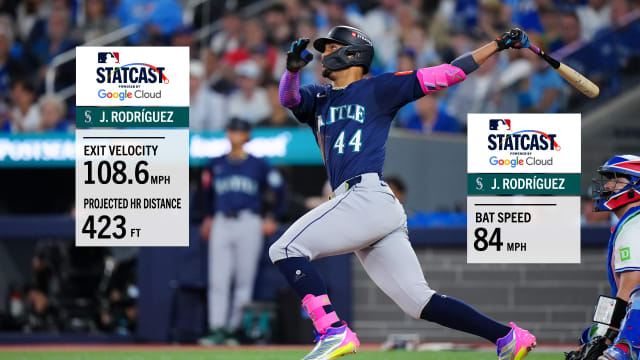 Julio Rodríguez hits a 423-foot homer in ALCS Game 7 | 10/20/2025