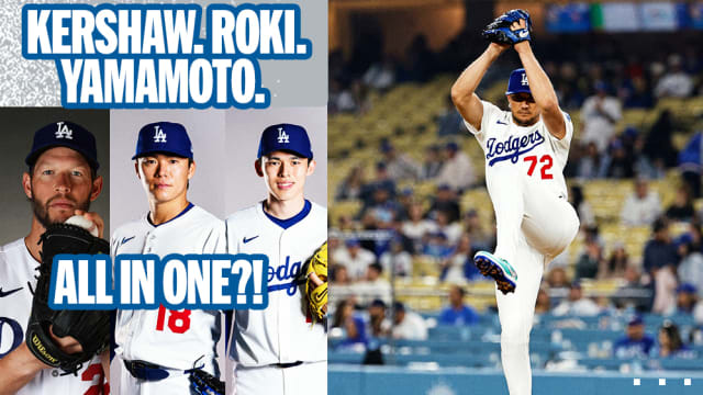 Miguel Rojas imitates Dodgers pitchers on the mound | 04/12/2025