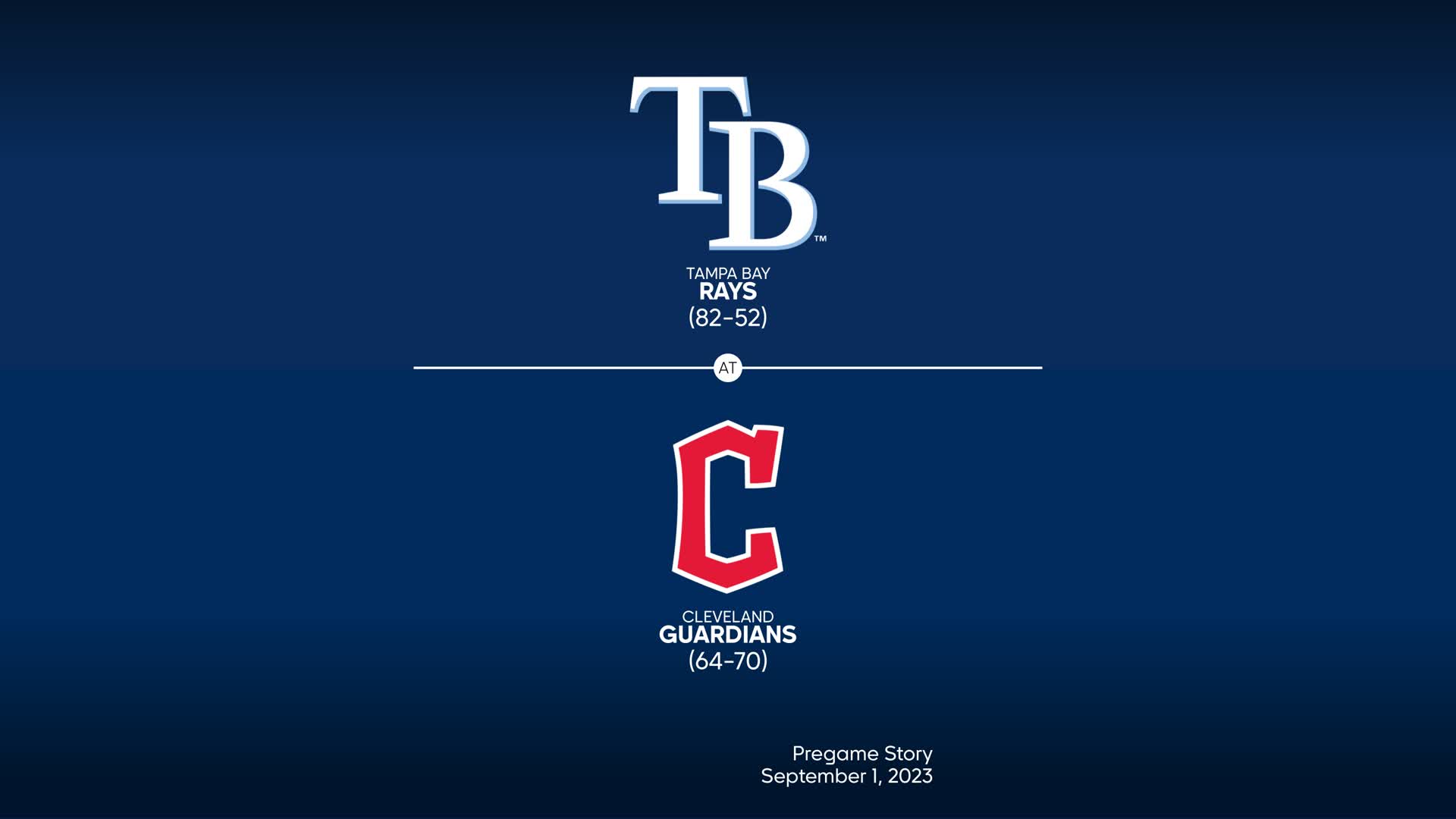 MLB Stories - Cleveland Guardians at Tampa Bay Rays Preview - 08/12/2023