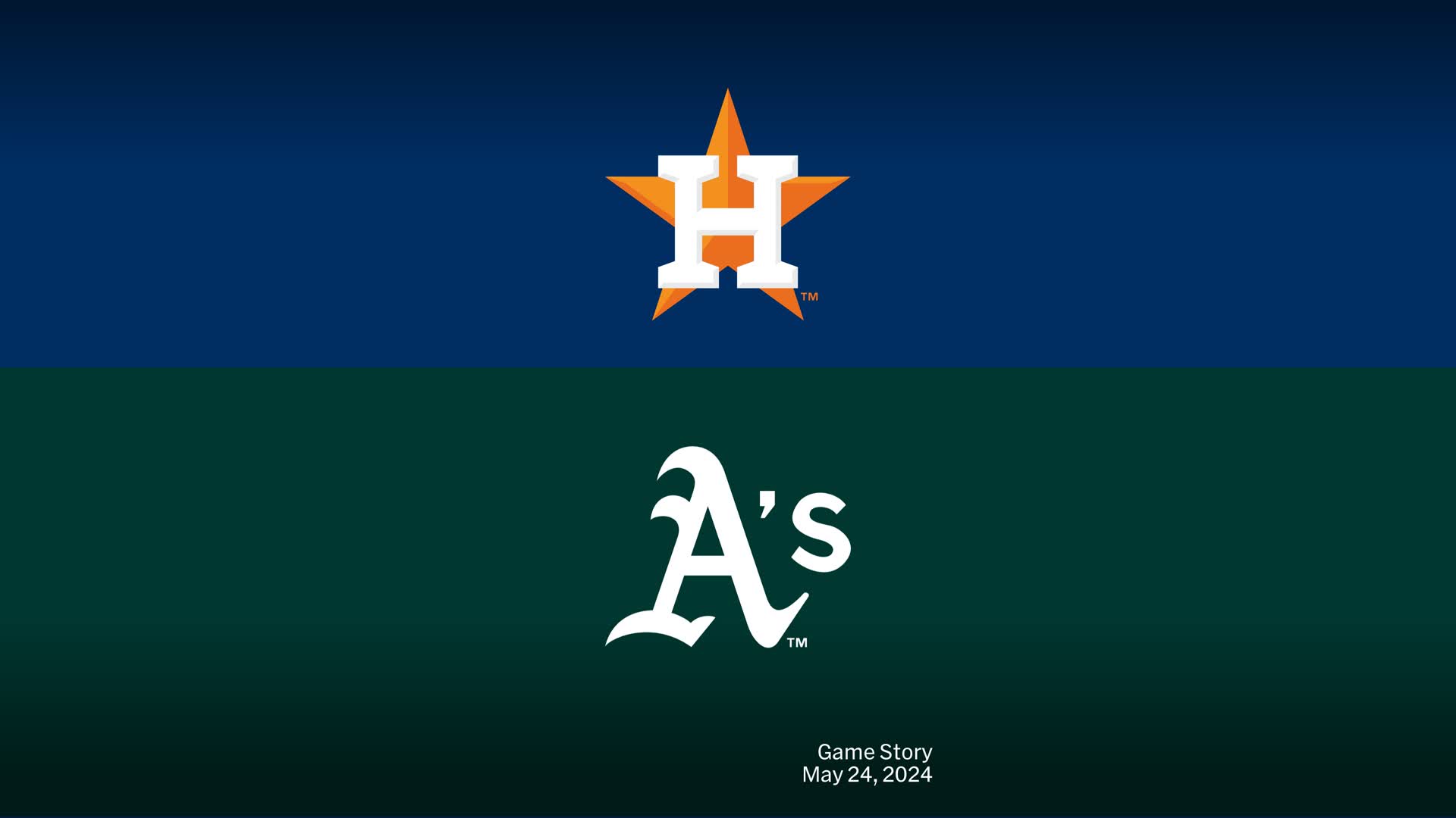 Houston Astros at Oakland Athletics Game Story, Scores/Highlights 