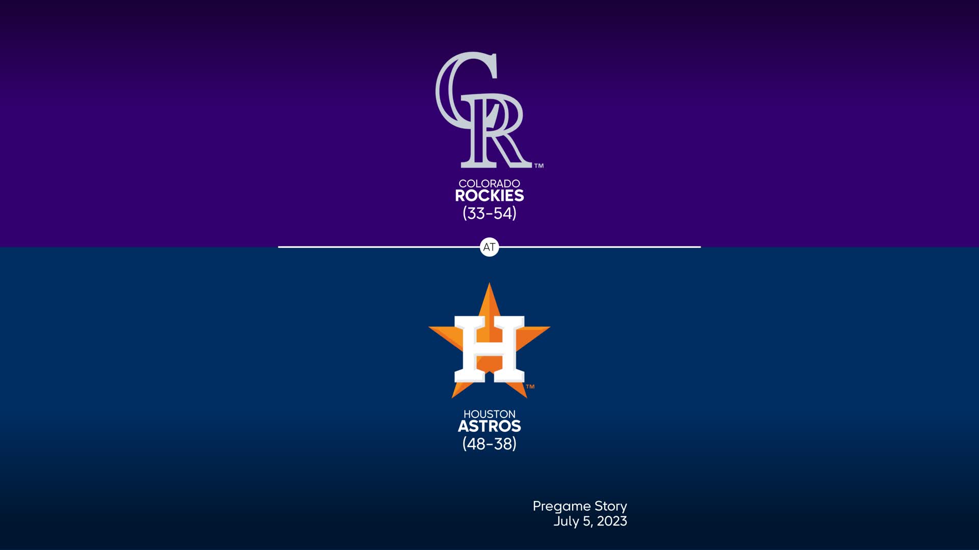 MLB Stories - Colorado Rockies at Houston Astros Preview - 07/05/2023