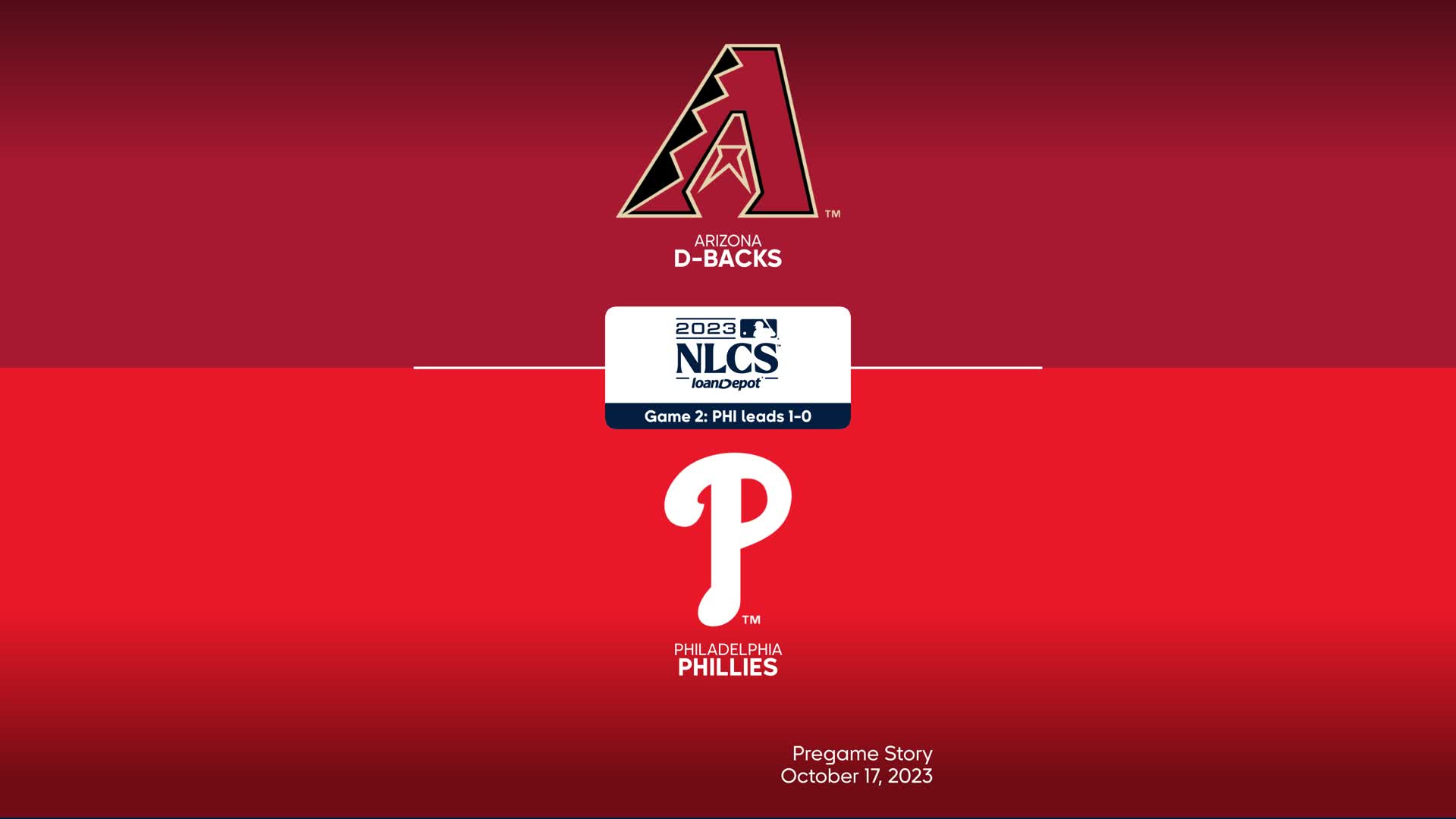 Philadelphia Phillies vs Arizona Diamondbacks 2023 NLCS