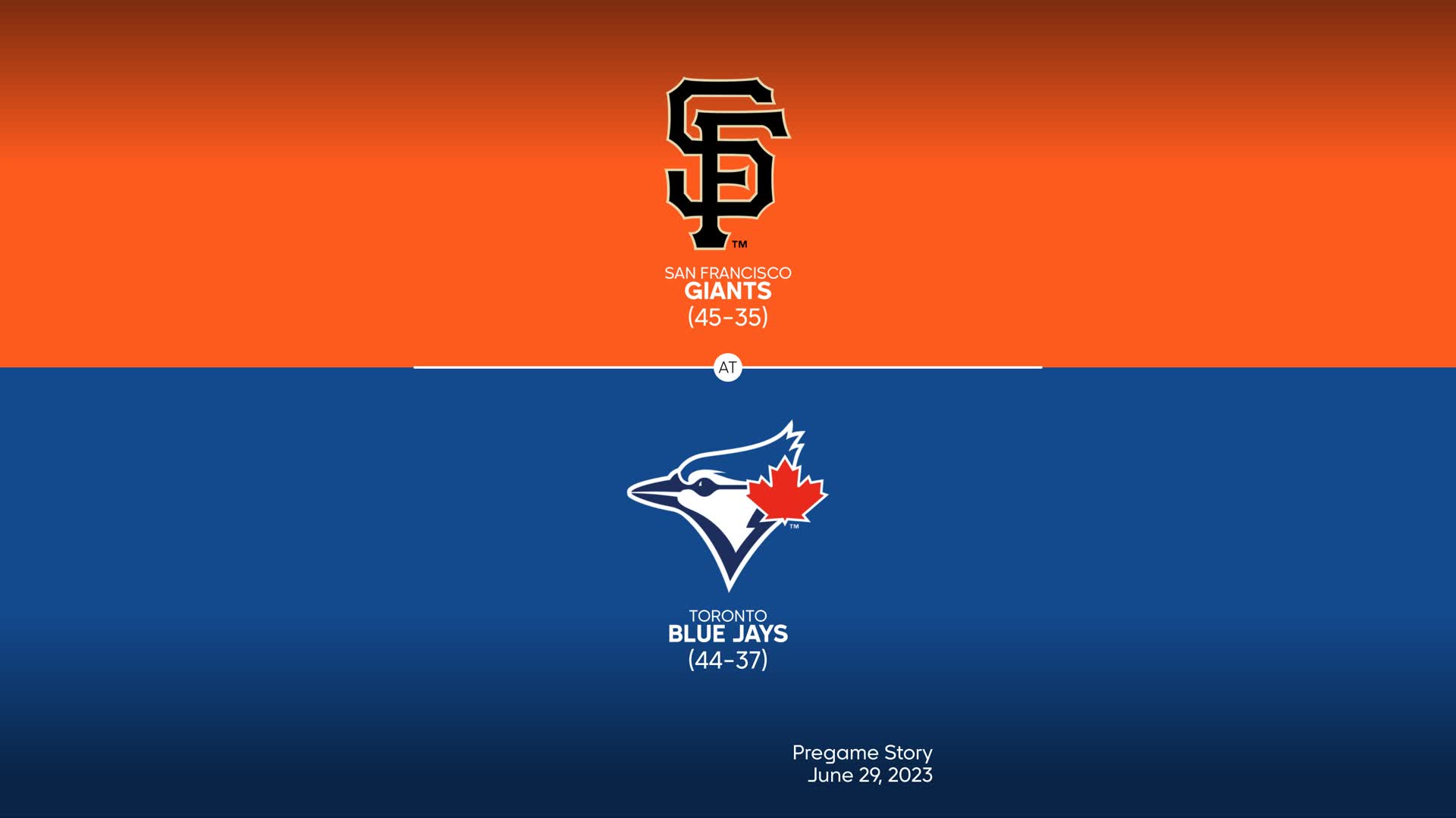 MLB Stories - San Francisco Giants at Toronto Blue Jays Preview
