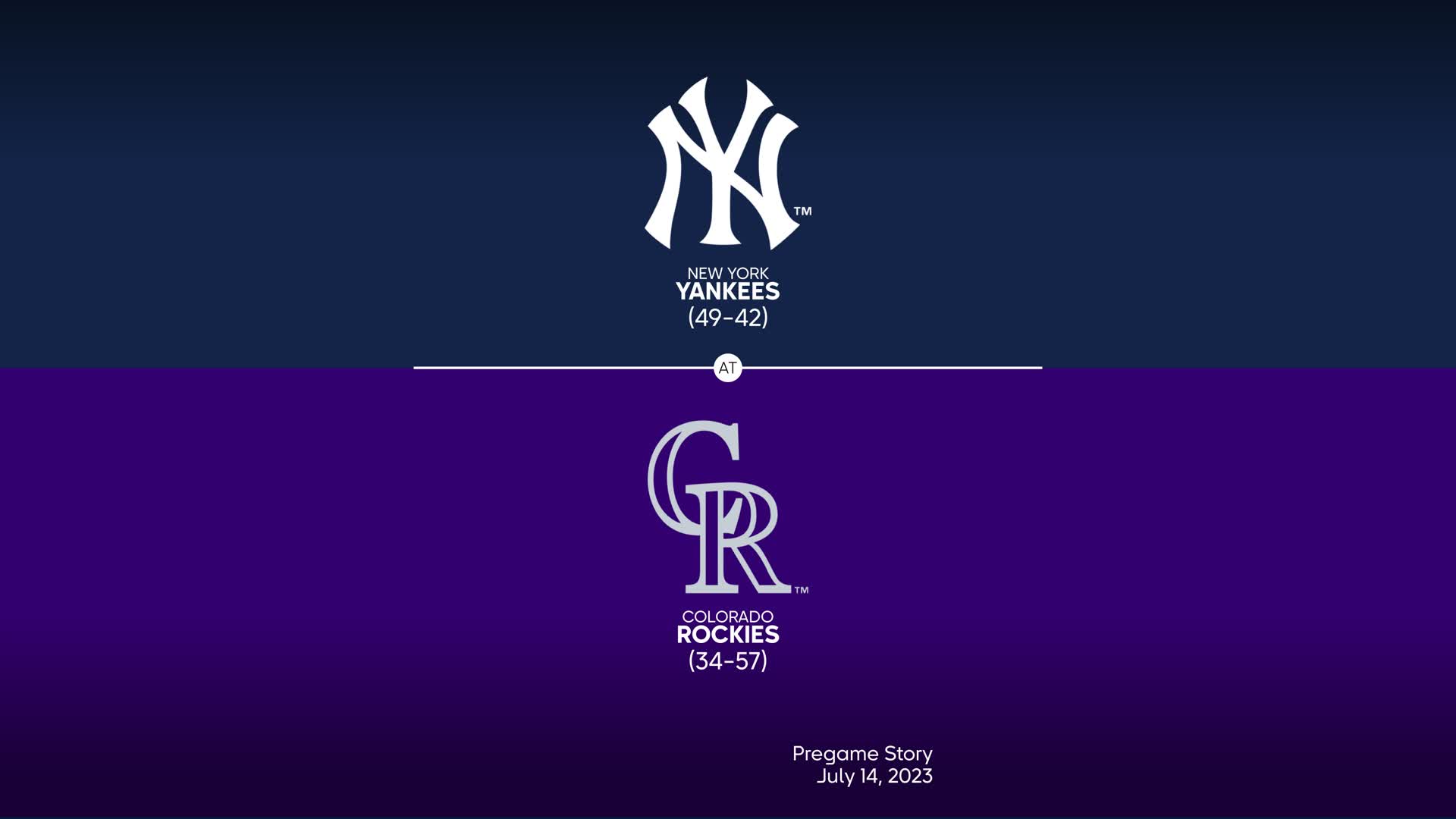MLB Stories - New York Yankees at Colorado Rockies Preview - 07/14/2023