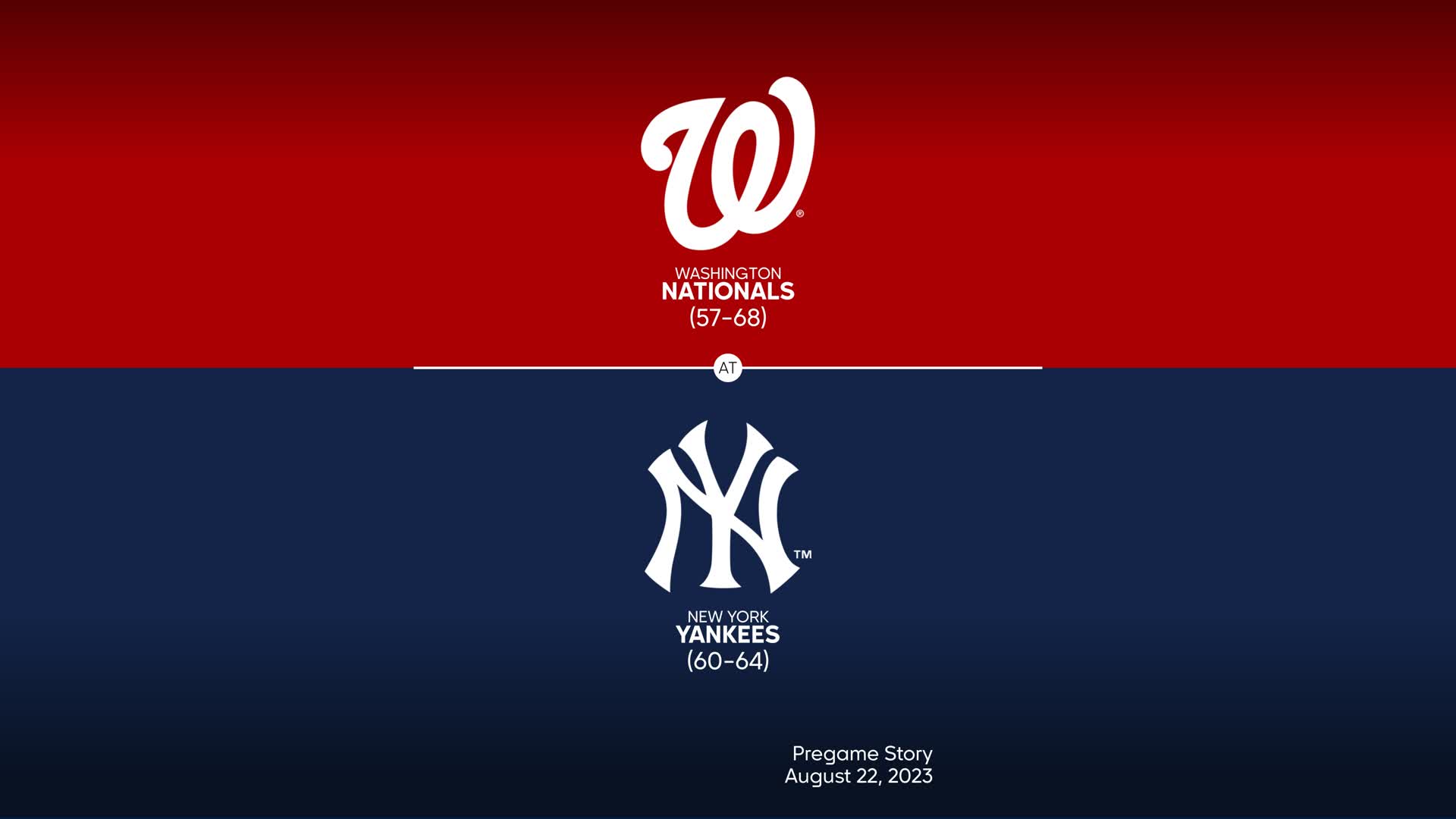 MLB on FOX - The New York Yankees vs. Washington Nationals