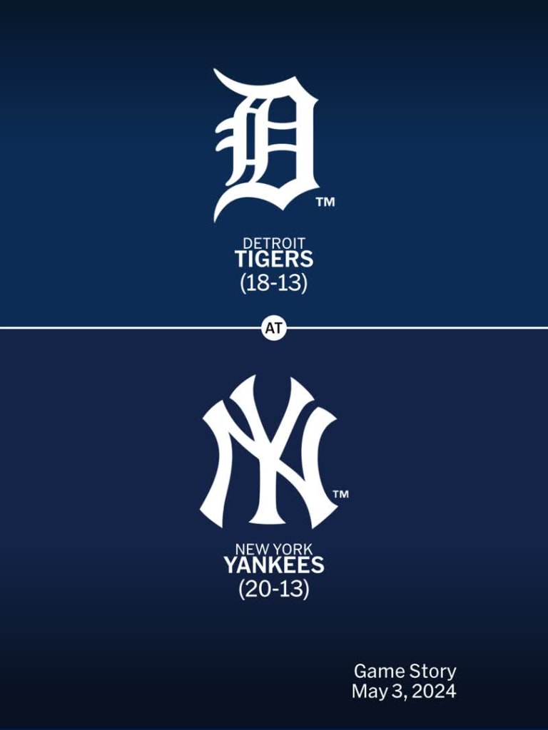 Detroit Tigers at New York Yankees Gamestory - 05/03/2024 - MLB 
