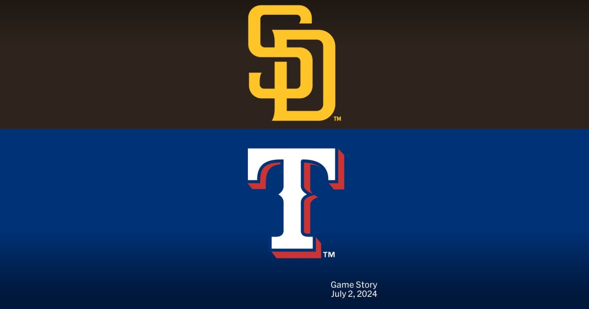San Diego Padres at Texas Rangers Game Story, Scores/Highlights - 07/02 ...
