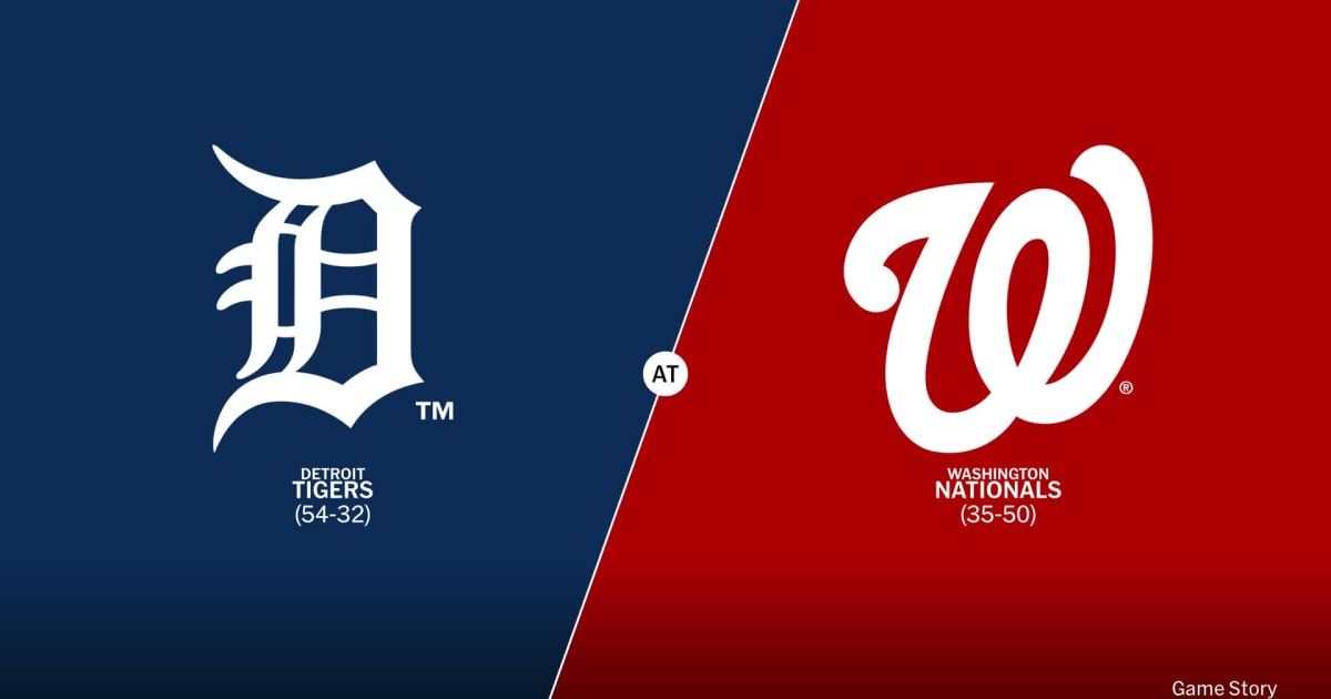 Detroit Tigers at Washington Nationals Game Story, Scores 