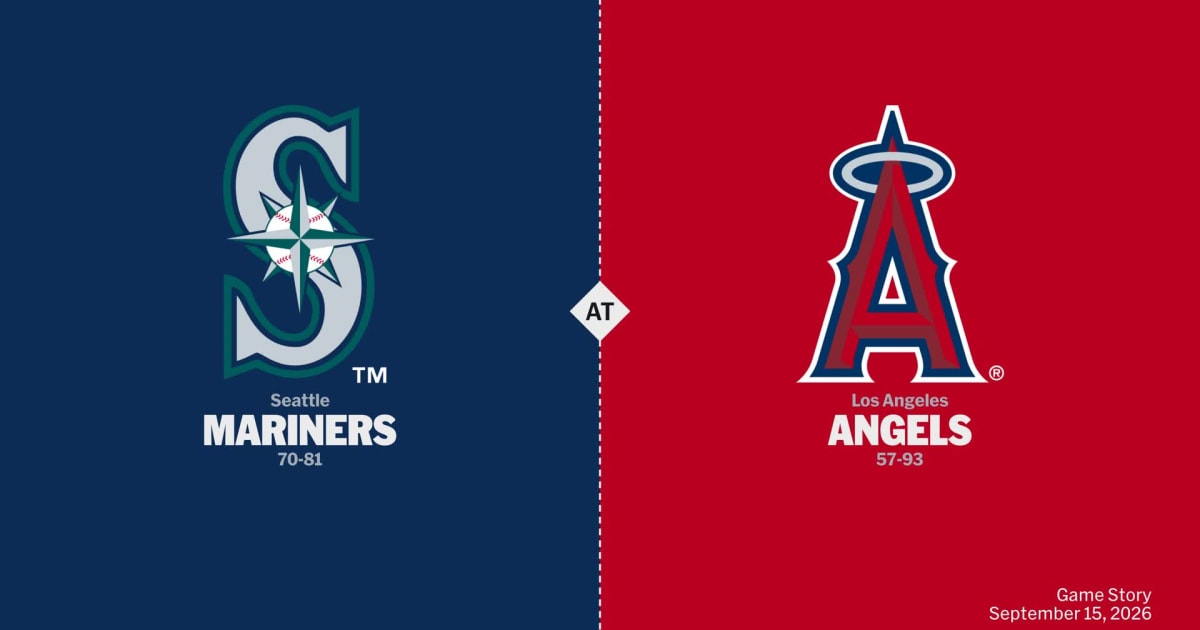 Mariners face Angels in Anaheim as Seattle's three-game skid leaves them 6.5 games back in AL West; Josh Lowe's go-ahead homer (12) highlights Angels' win