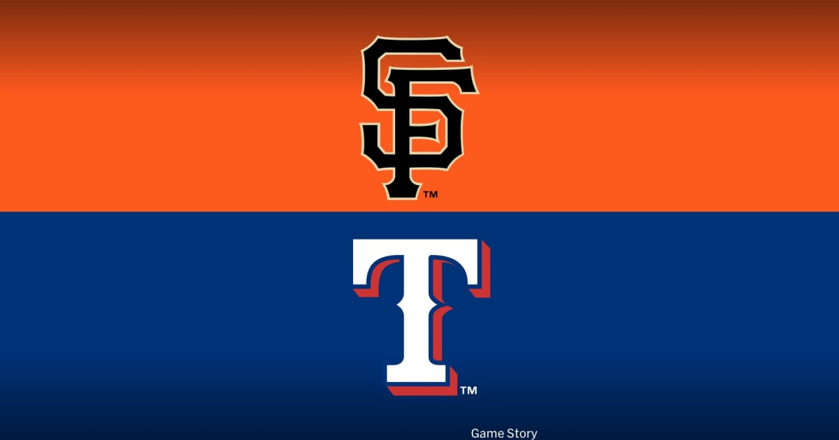 San Francisco Giants at Texas Rangers Game Story, Scores/Highlights ...
