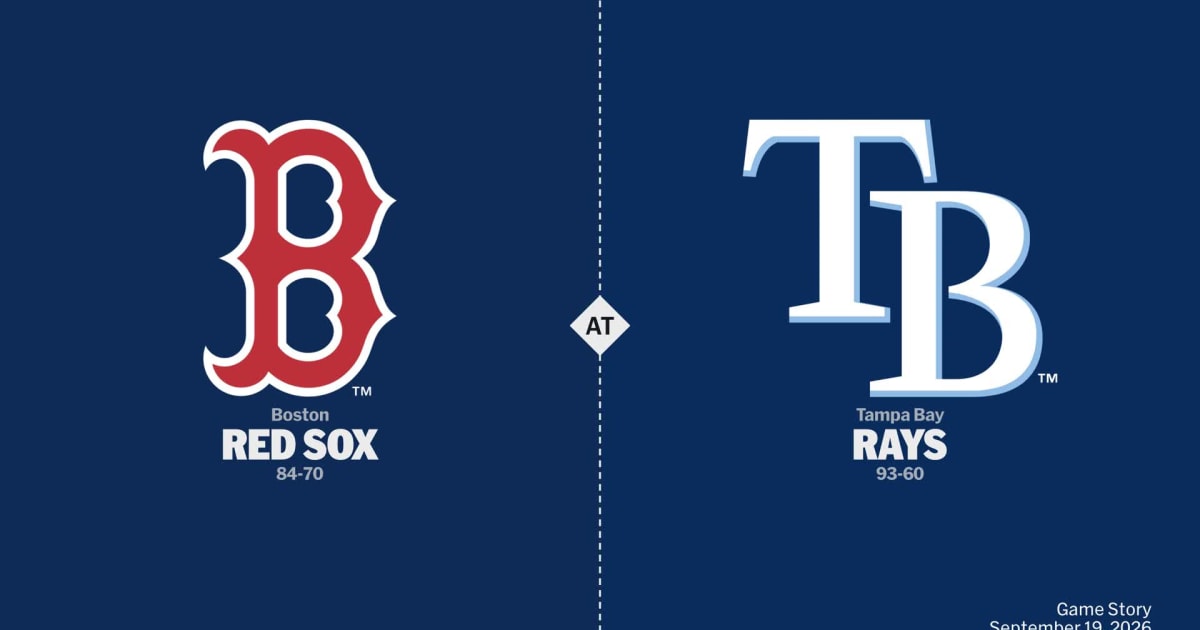 Boston Red Sox at Tampa Bay Rays Game Story, Scores/Highlights - 09/19 ...