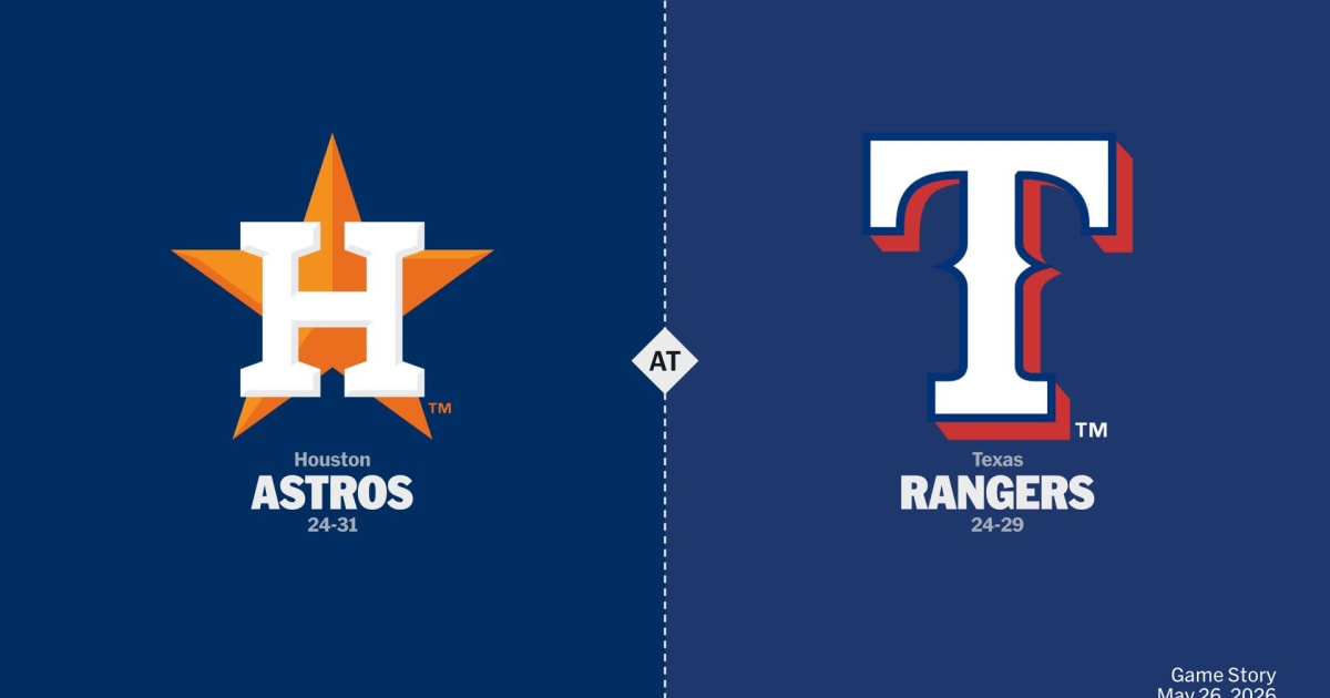 Houston Astros at Texas Rangers Game Story, Scores/Highlights - 05/26 ...