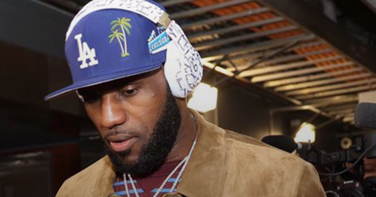 MLB Stories - LeBron, pro athletes wearing MLB swag