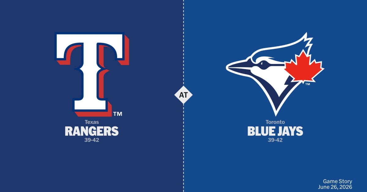 Texas Rangers at Toronto Blue Jays Game Story, Scores/Highlights - 06/26/2026