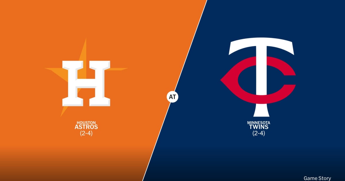 Houston Astros At Minnesota Twins Game Story Scores Highlights 04 03