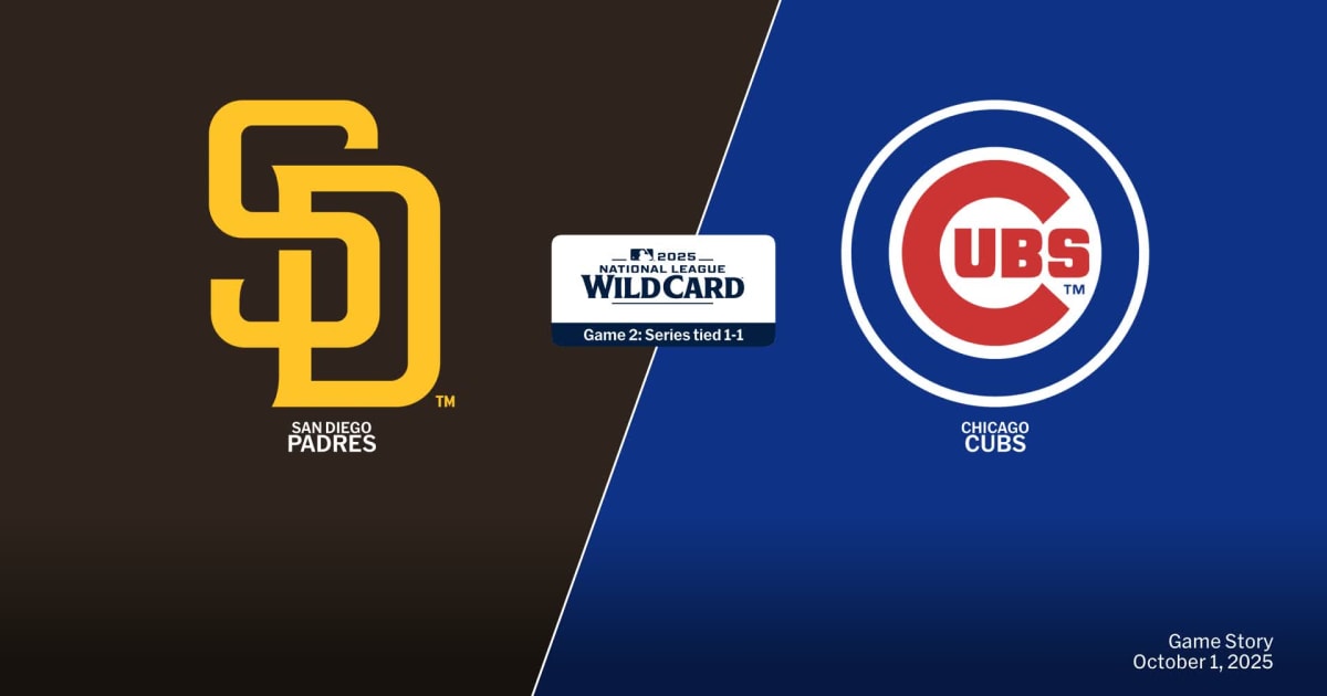 San Diego Padres at Chicago Cubs Game Story, Scores/Highlights – 10/01/2025 – MLB.com