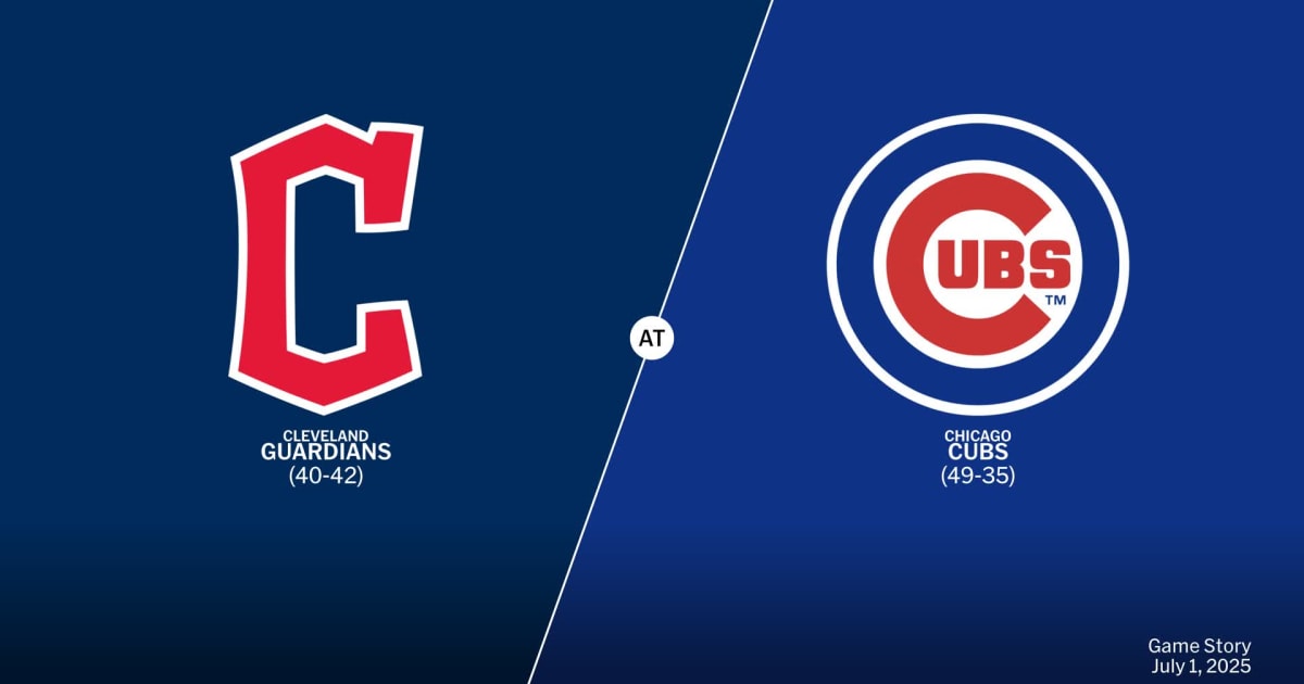 Cleveland Guardians at Chicago Cubs Game Story, Scores/Highlights -  07/01/2025 - MLB Stories