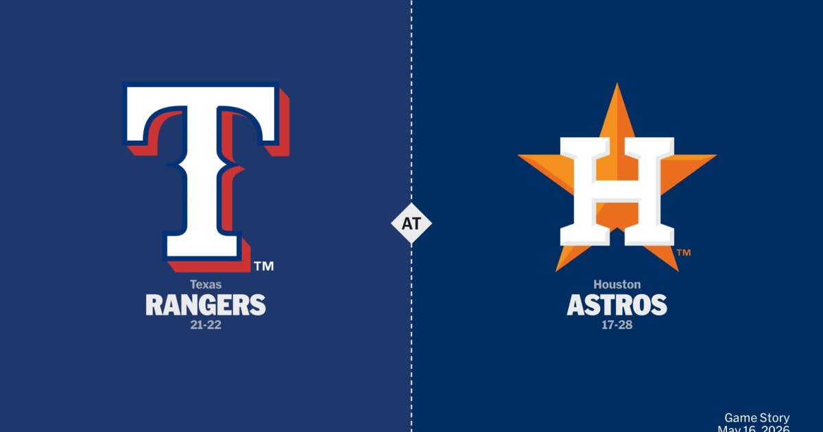 Texas Rangers at Houston Astros Preview - 05/16/2026 - MLB Stories