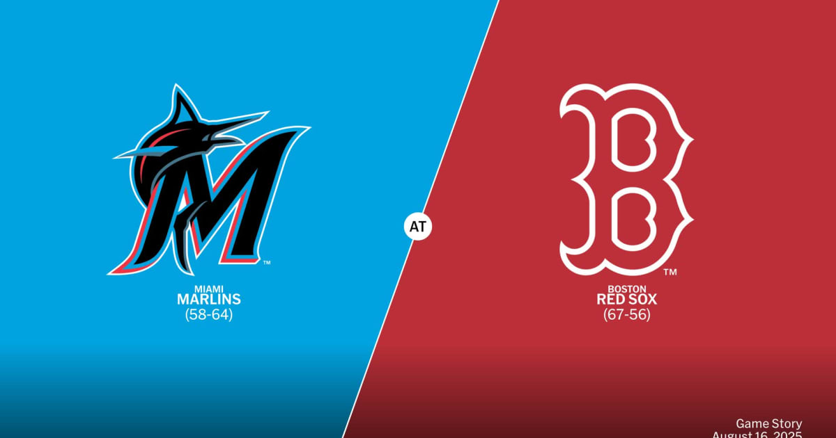Miami Marlins at Boston Red Sox Game Story, Scores/Highlights - 08/16 ...