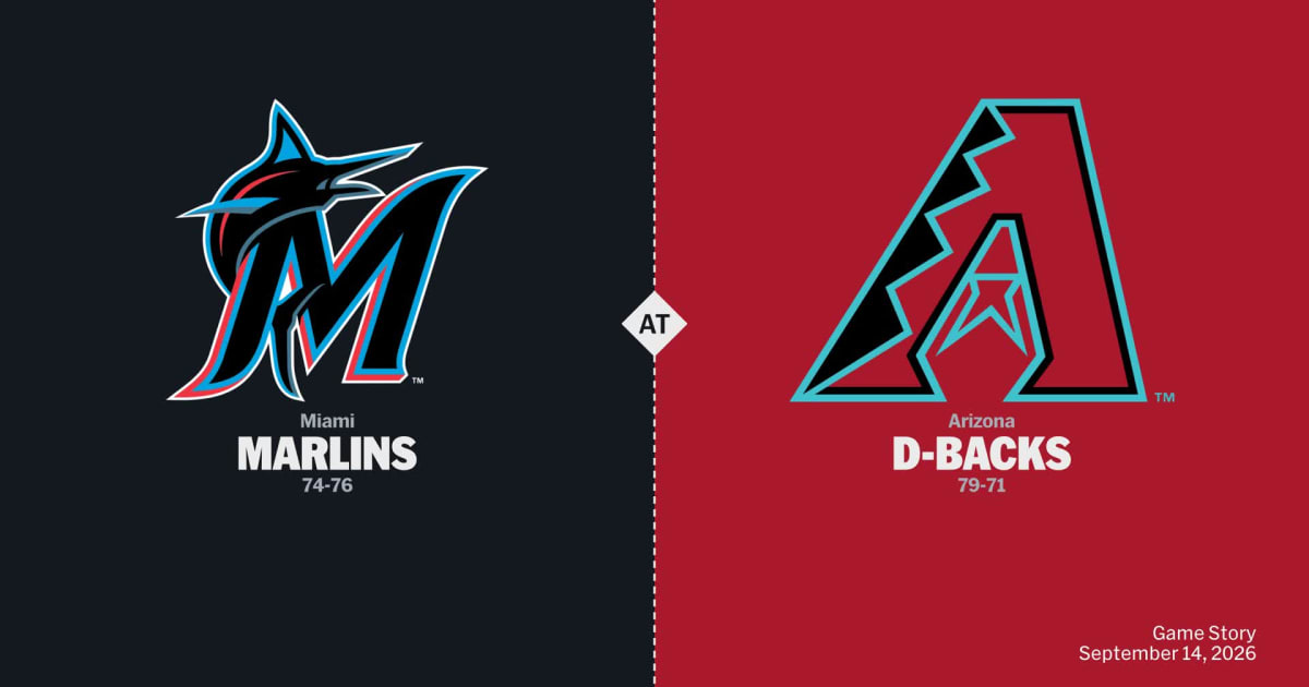 Miami Marlins at Arizona Diamondbacks Game Story, Scores/Highlights - 09/14/2026