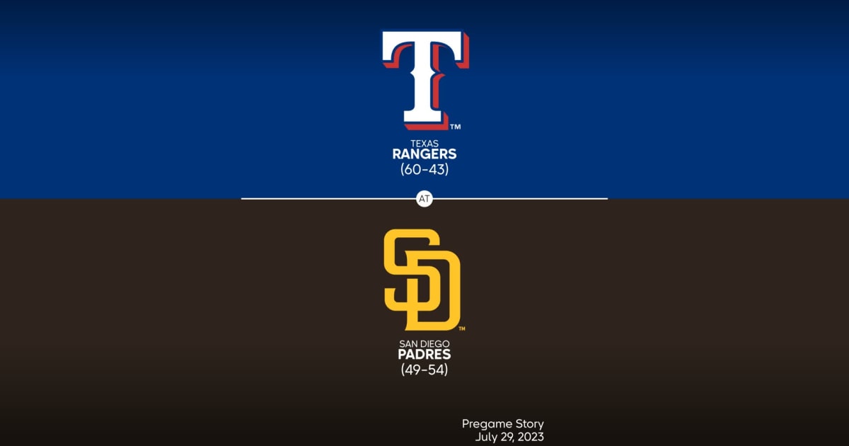 Texas Rangers at San Diego Padres Preview 07/29/2023 MLB Stories