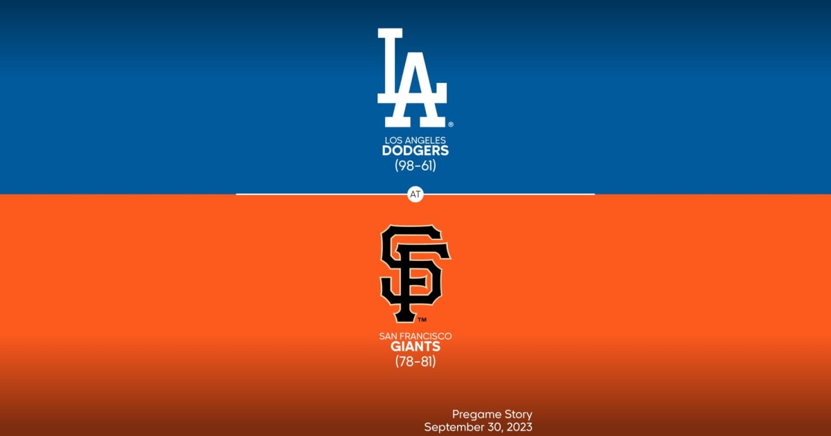 Los Angeles Dodgers at San Francisco Giants Preview 09/30/2023 MLB