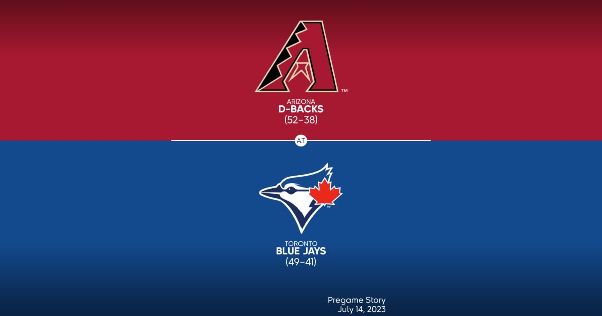 Arizona Diamondbacks at Toronto Blue Jays Preview - 07/14/2023 - MLB ...