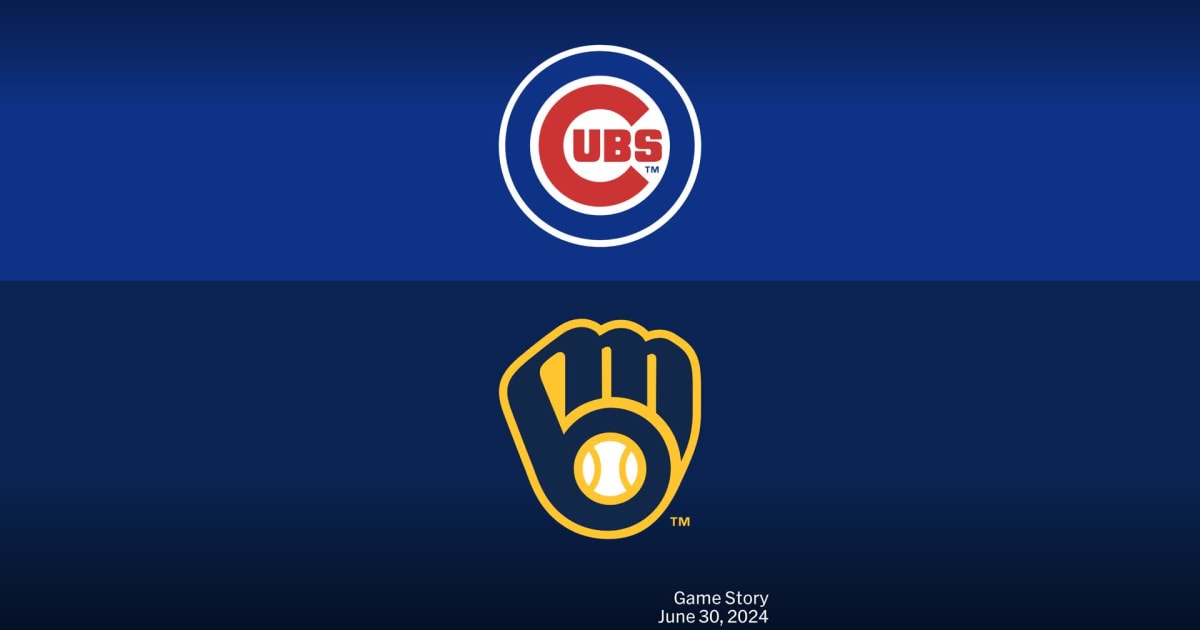 Chicago Cubs at Milwaukee Brewers Game Story Scores Highlights 06 30 2024 MLB Stories