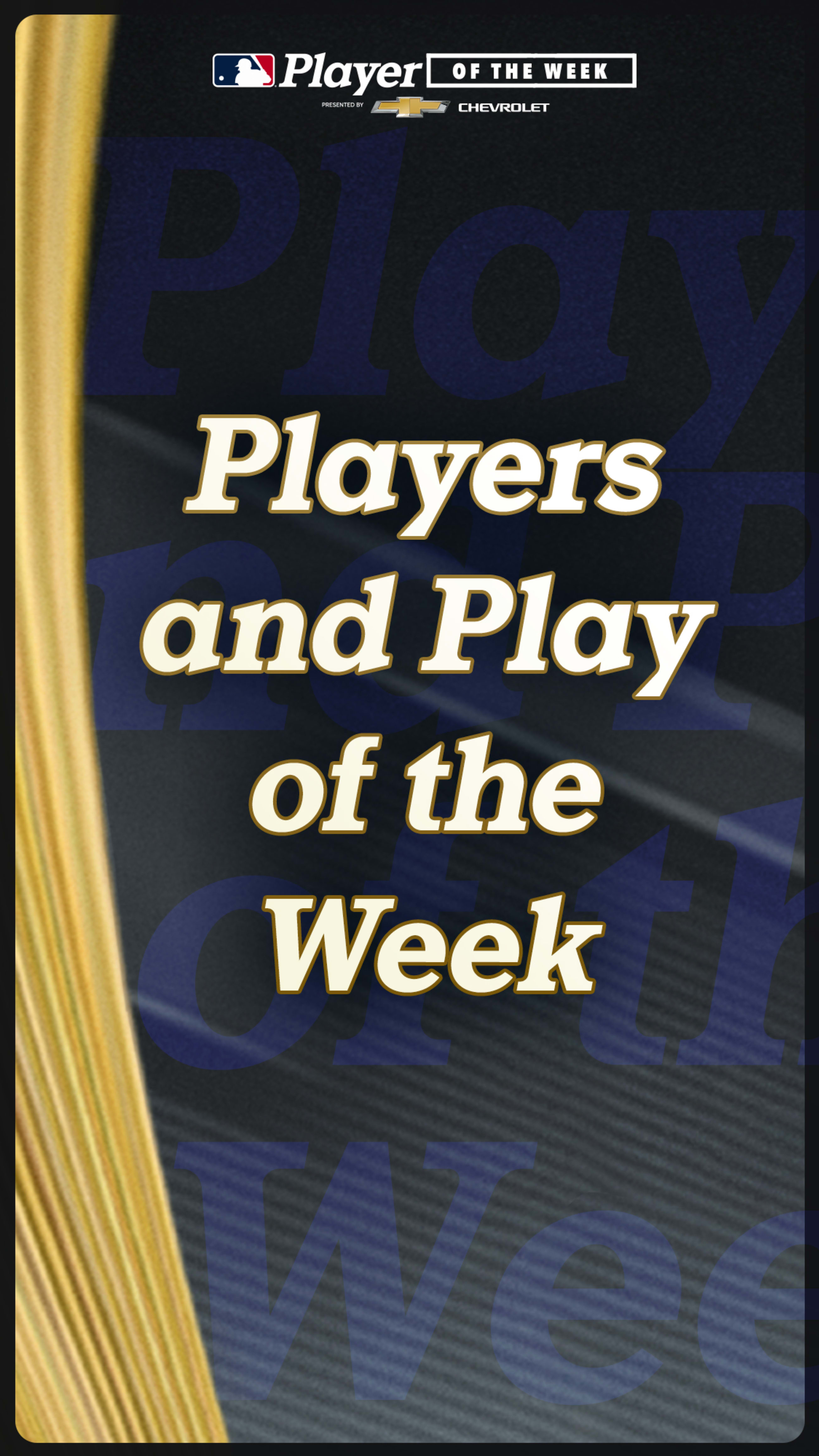 MLB Stories - Players and Play of the Week, April 10, 2023