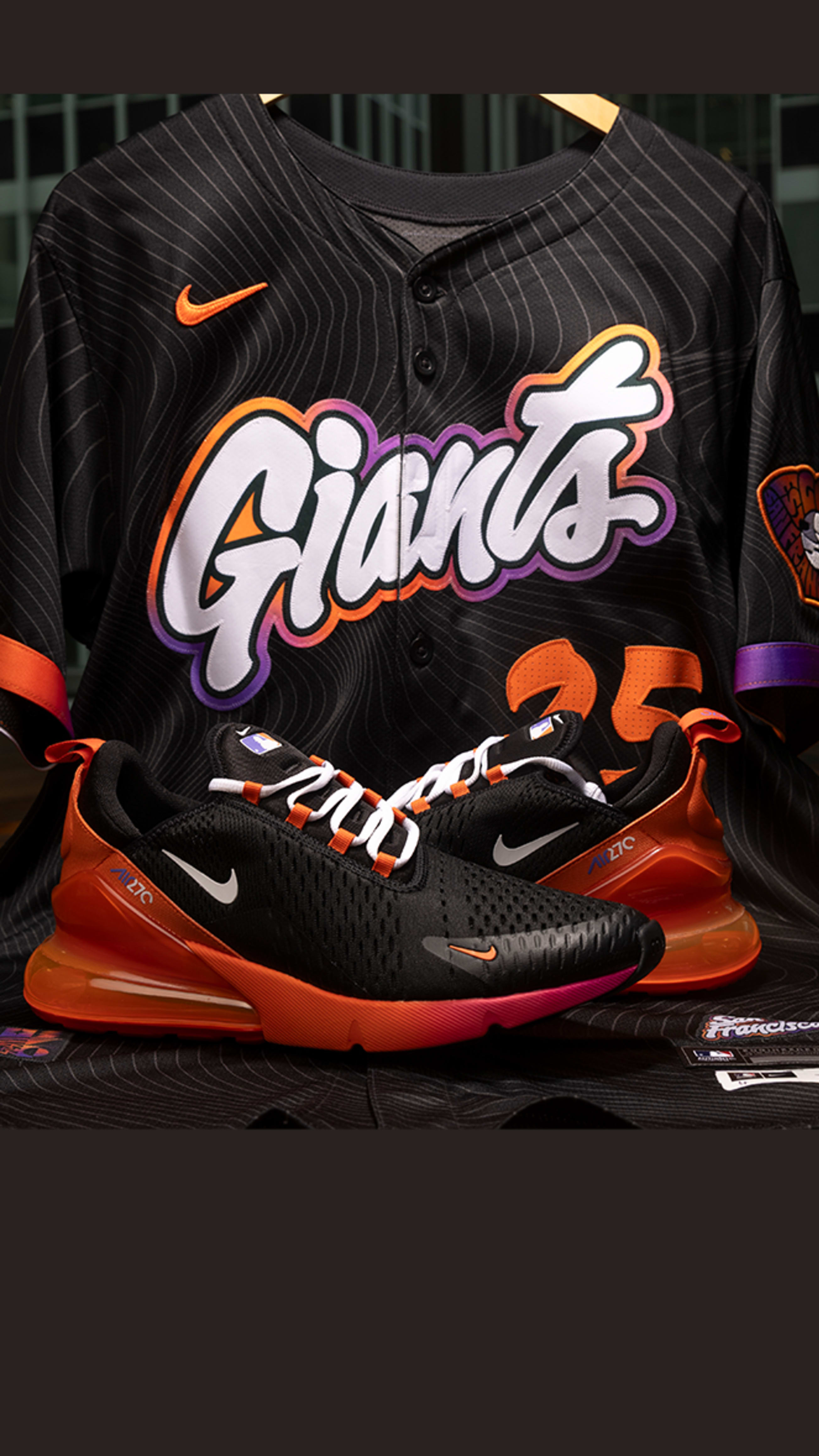 Nike MLB x Air Max 270 City Connect Pack SF Giants (NEW) Men’s Sz 9 HQ8000 001 MLB X Air Max 270  main image 3