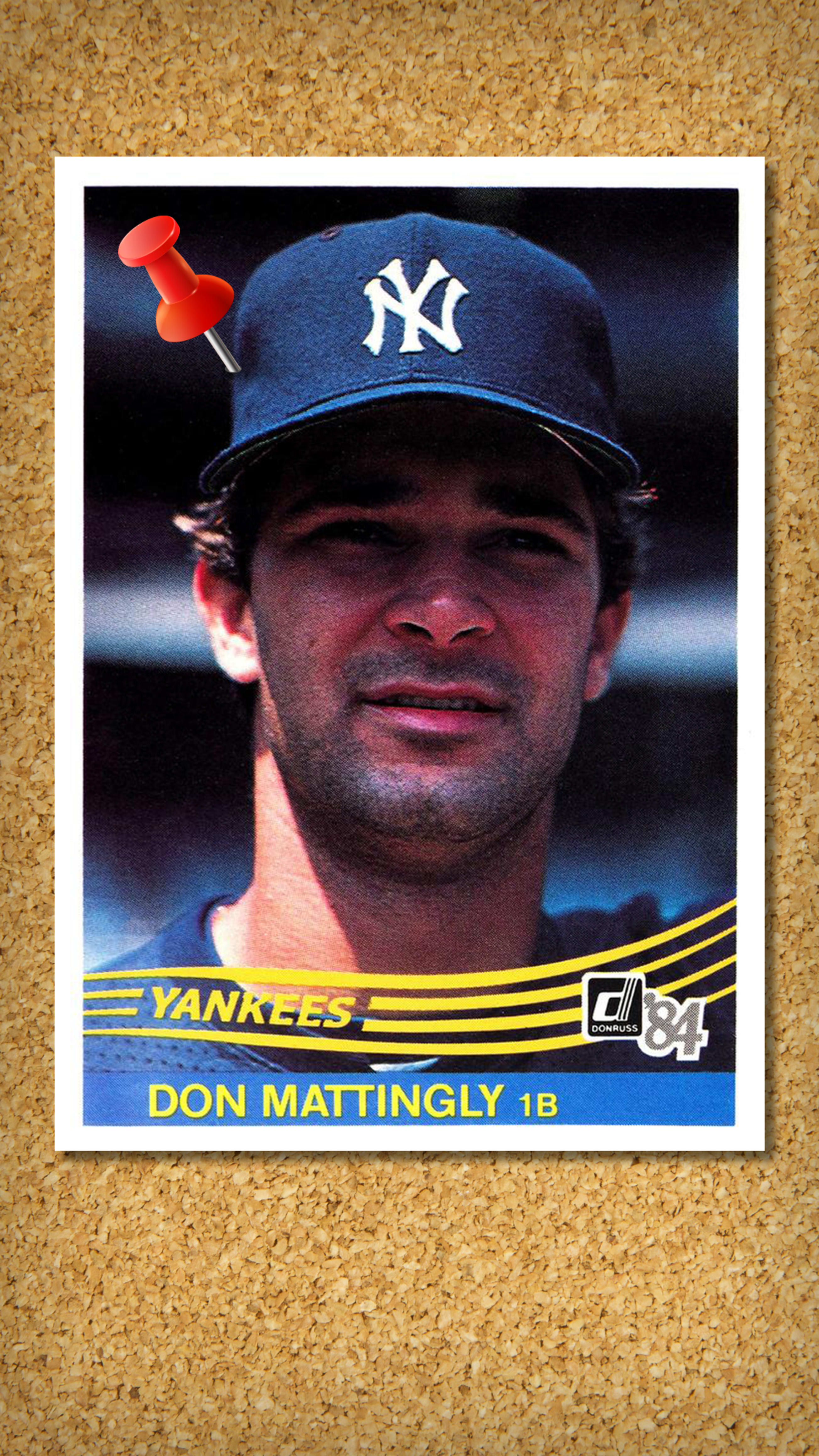 Don Mattingly 1988 Donruss Signed Autograph Auto Baseball Card New York  Yankees