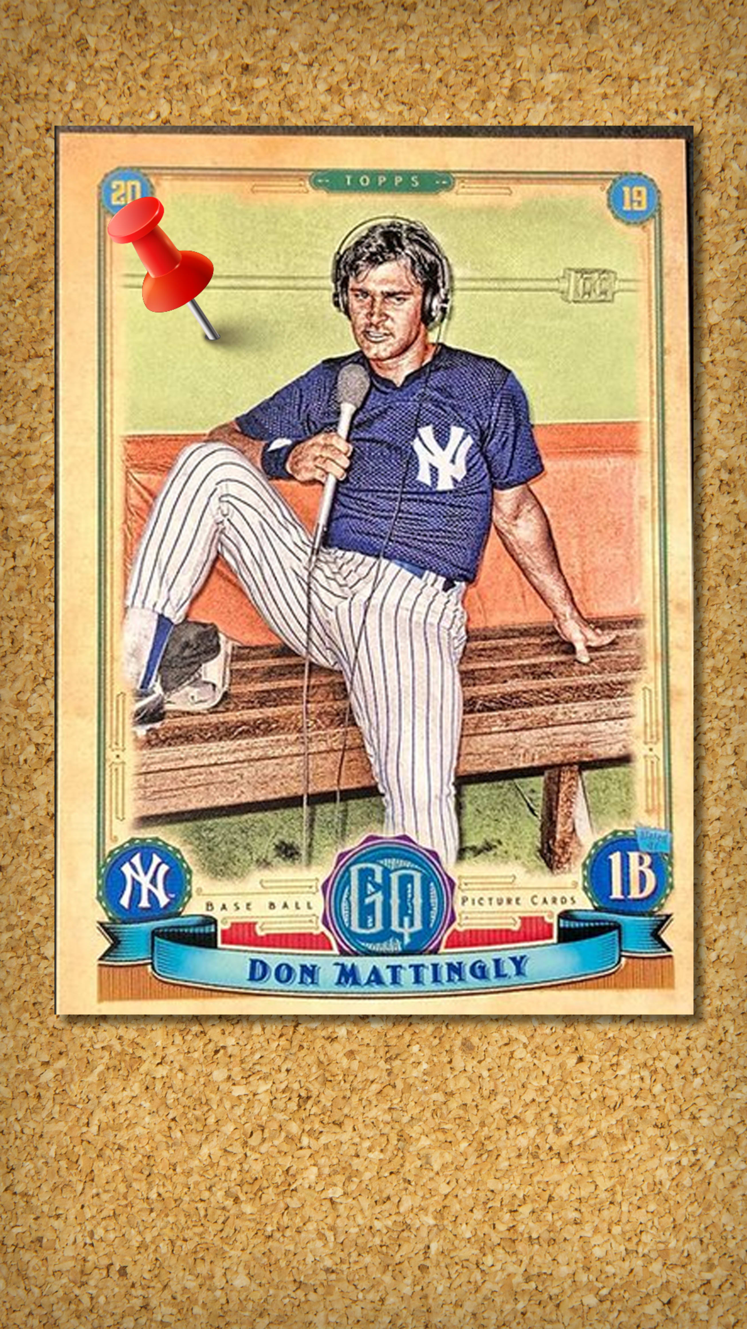 1960 Topps Style DON MATTINGLY Custom Baseball Card – Malex Custom Cards