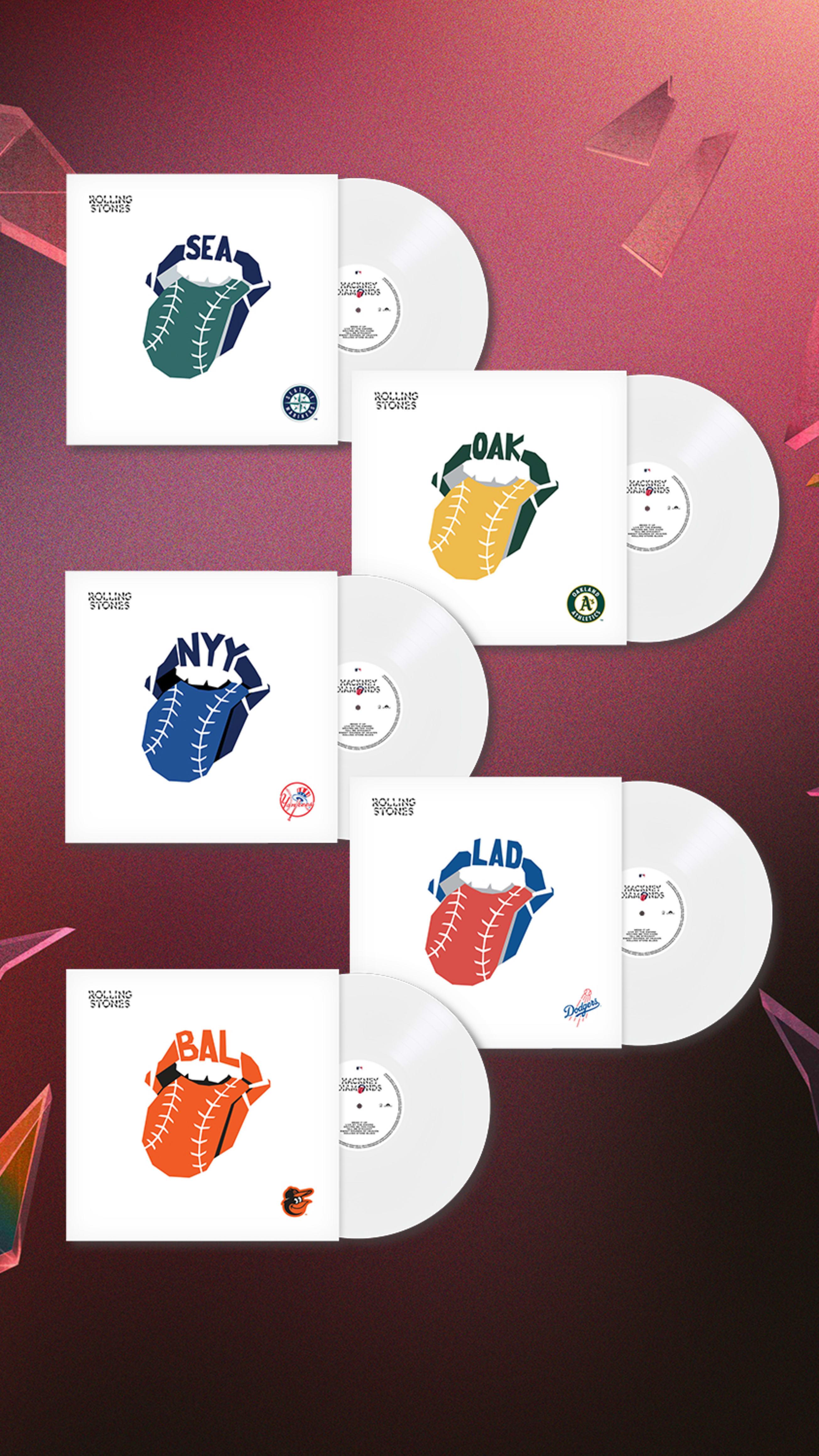 The Rolling Stones x Seattle Mariners Vinyl MLB Hackney Diamonds