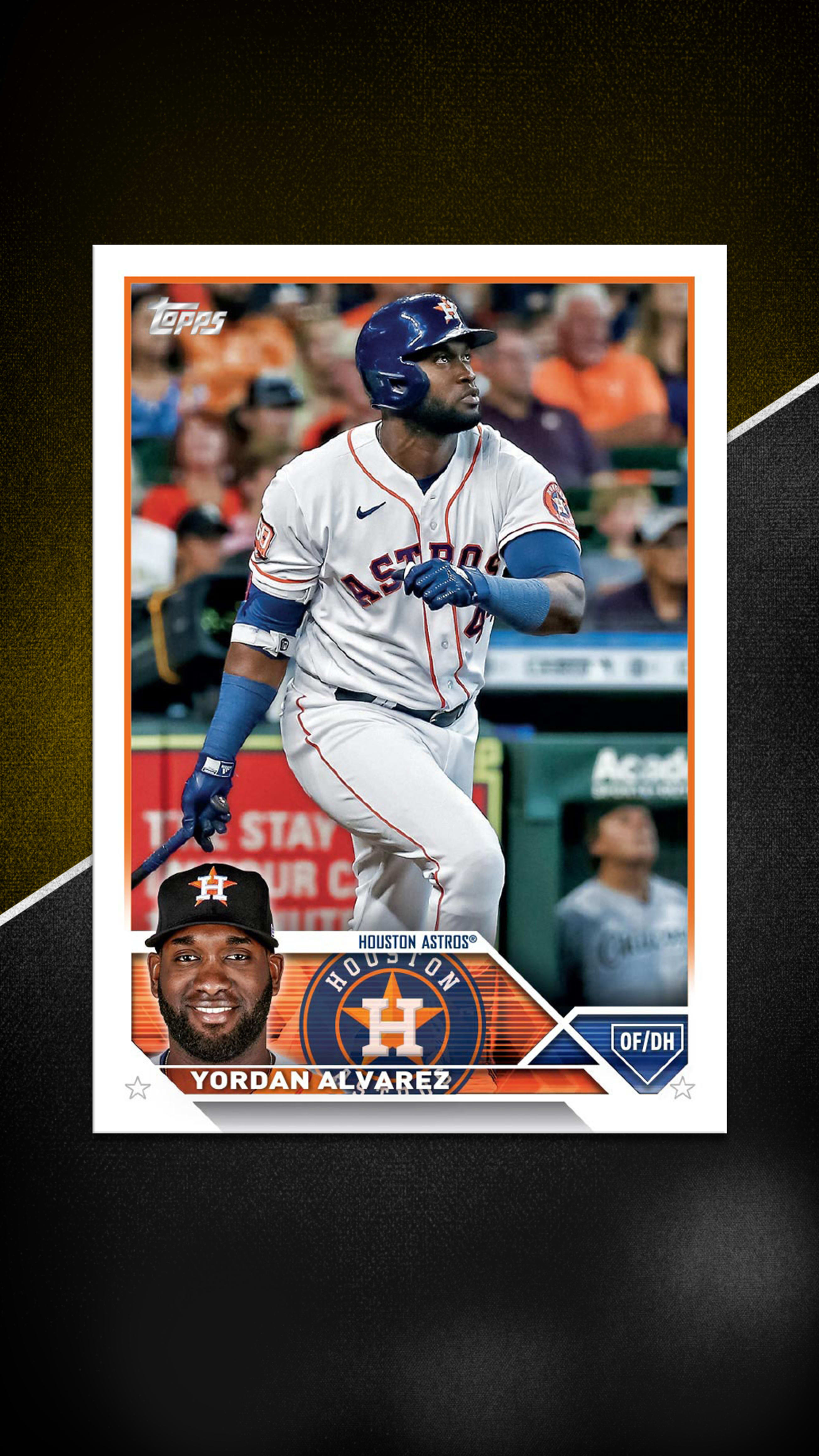 Yordan alvarez houston astros 2023 mlb topps now card 43 shirt