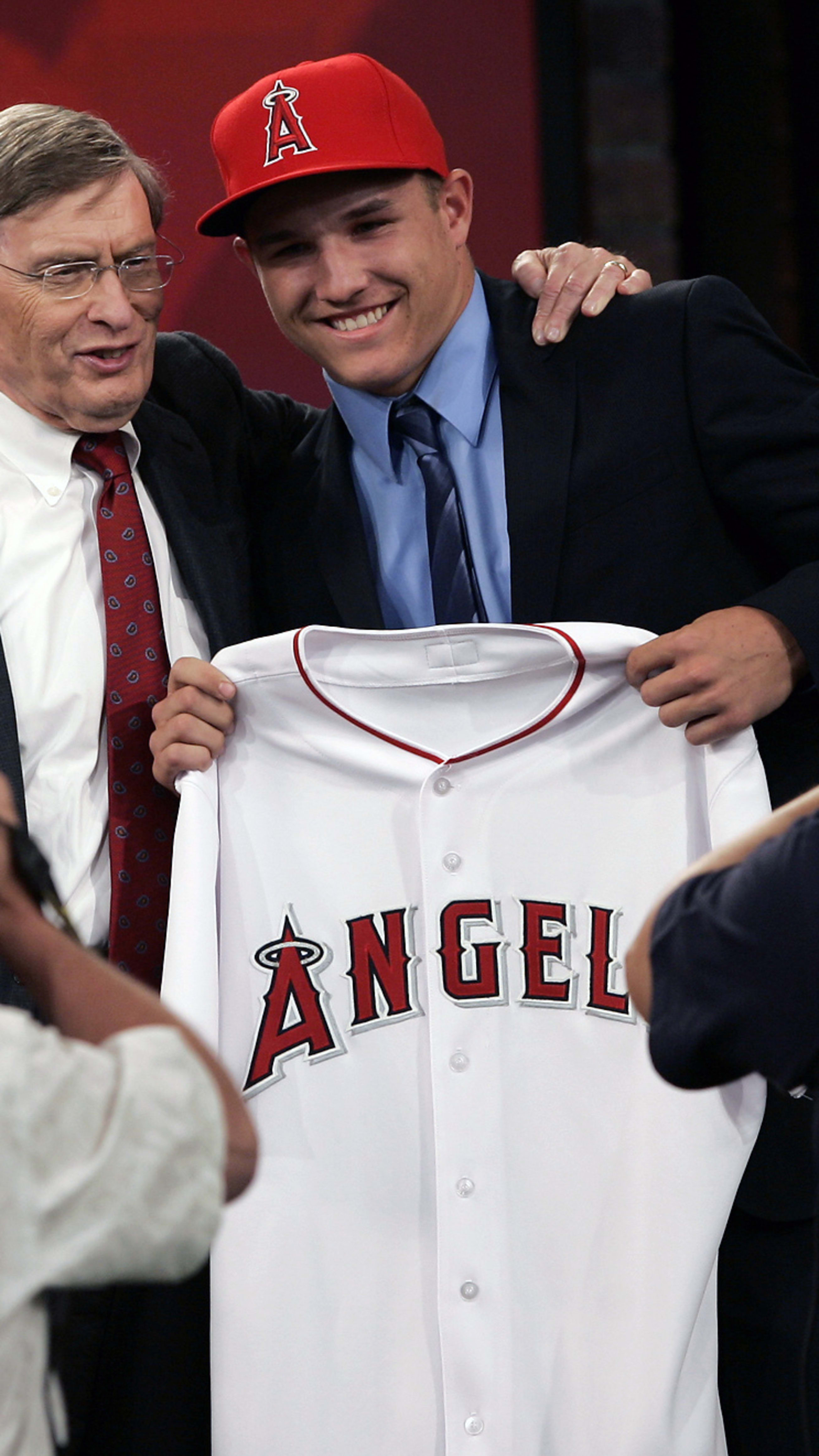 Angels' Mike Trout, Millville, N.J. native and 3-time AL MVP