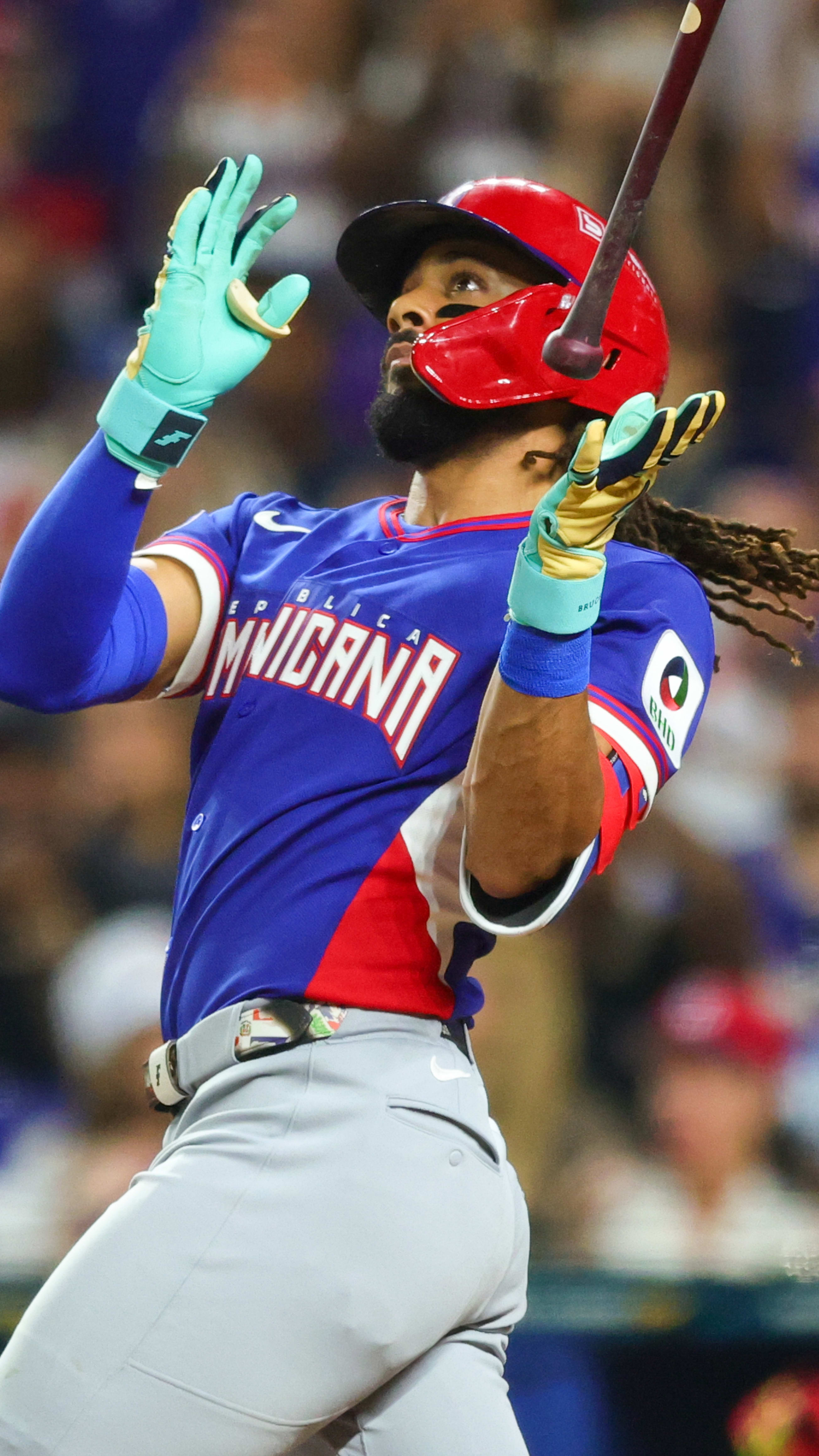 超激レア　WBC ドミニカ代表 タティスjr 記念ボール （※正規品※）　① ドミニカ共和国のタティスJr.同国初の満塁弾＆バットフリップ