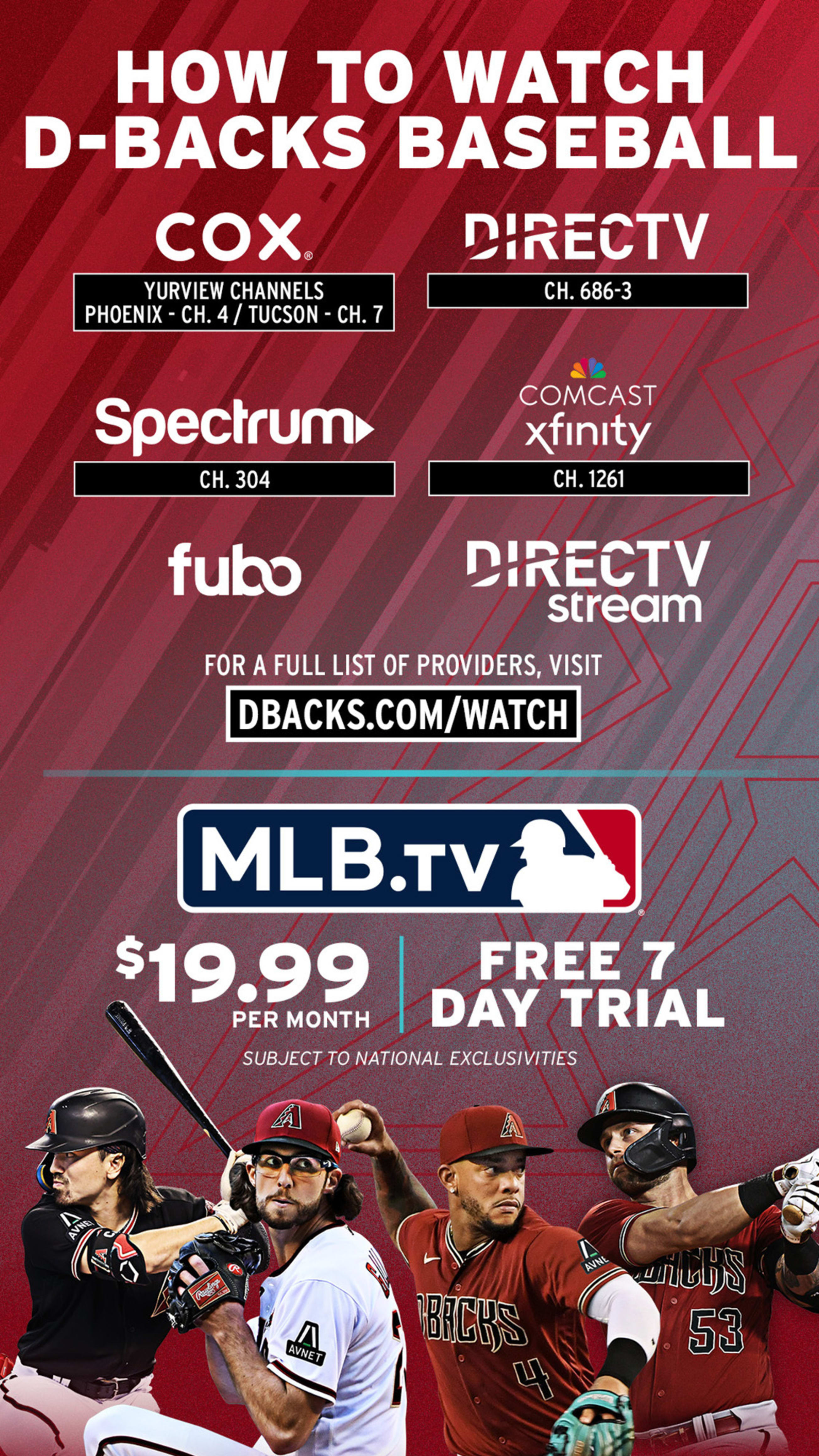 D-backs Games: How to Watch