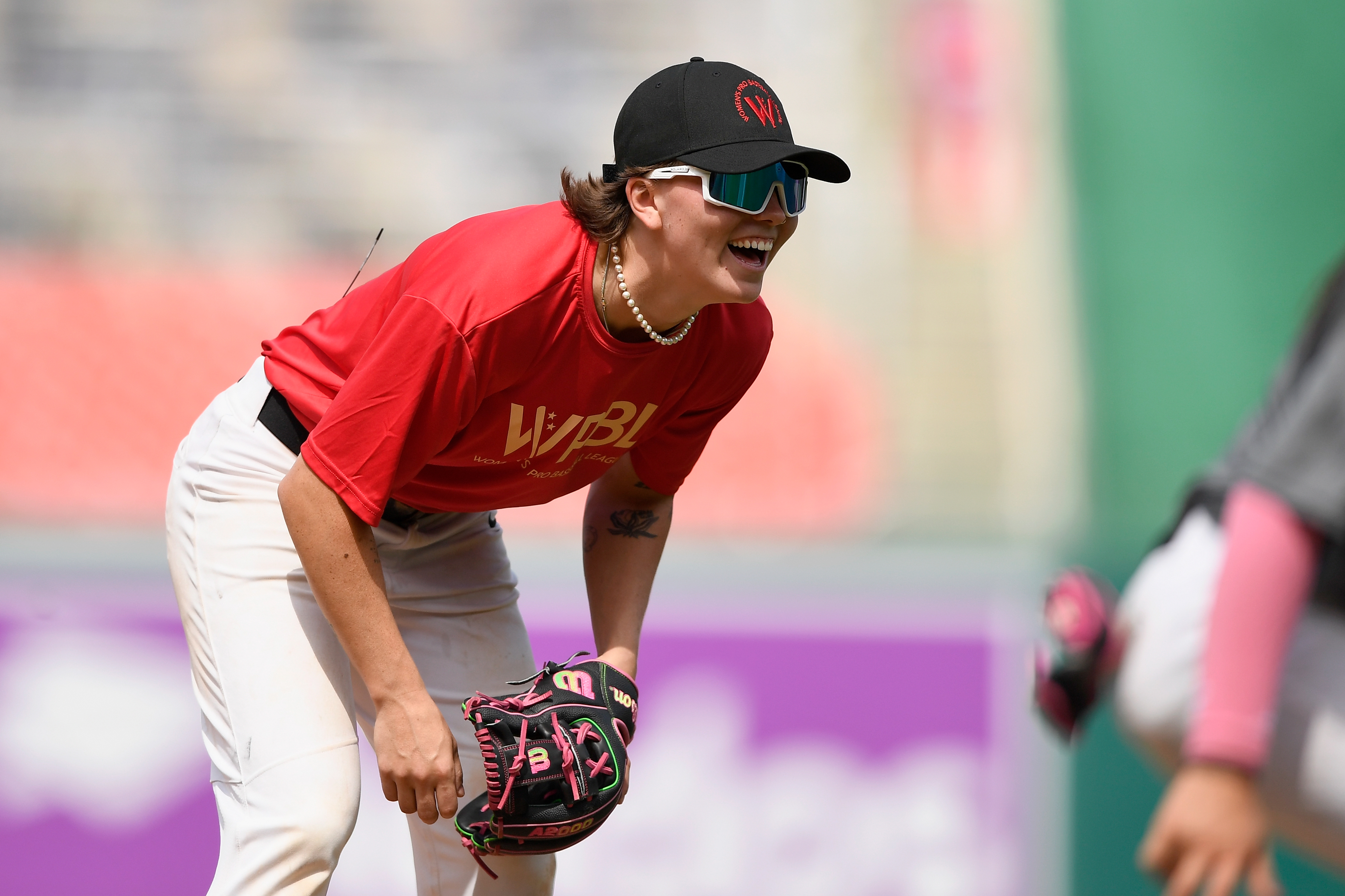 Ashton Lansdell waits for a ball at third base.