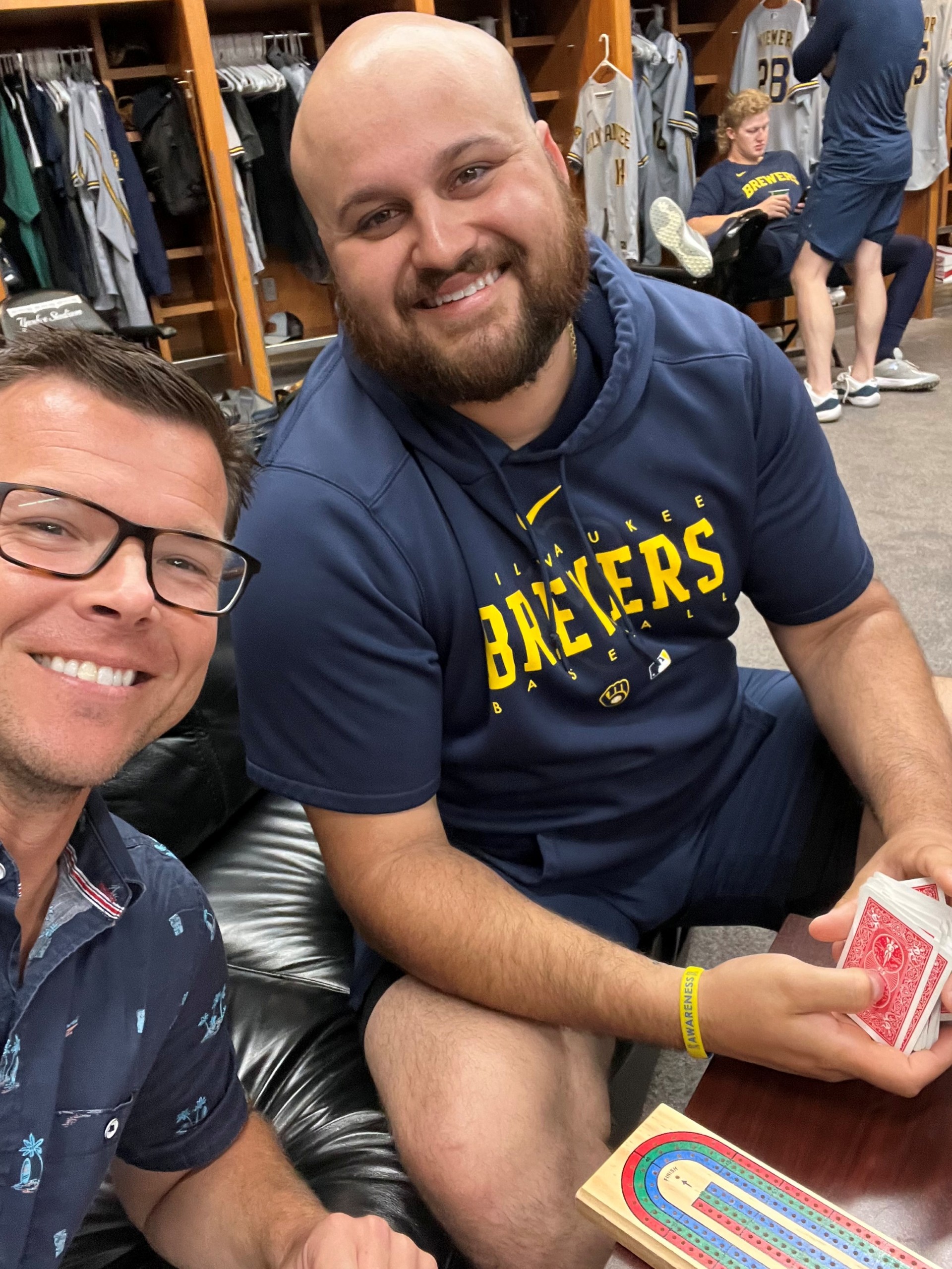Former Brewers first baseman Rowdy Tellez declared himself "the greatest [cribbage] player to ever play."