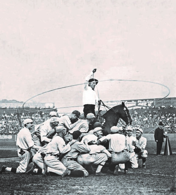 Entertainer Will Rogers lassos the All-Stars.