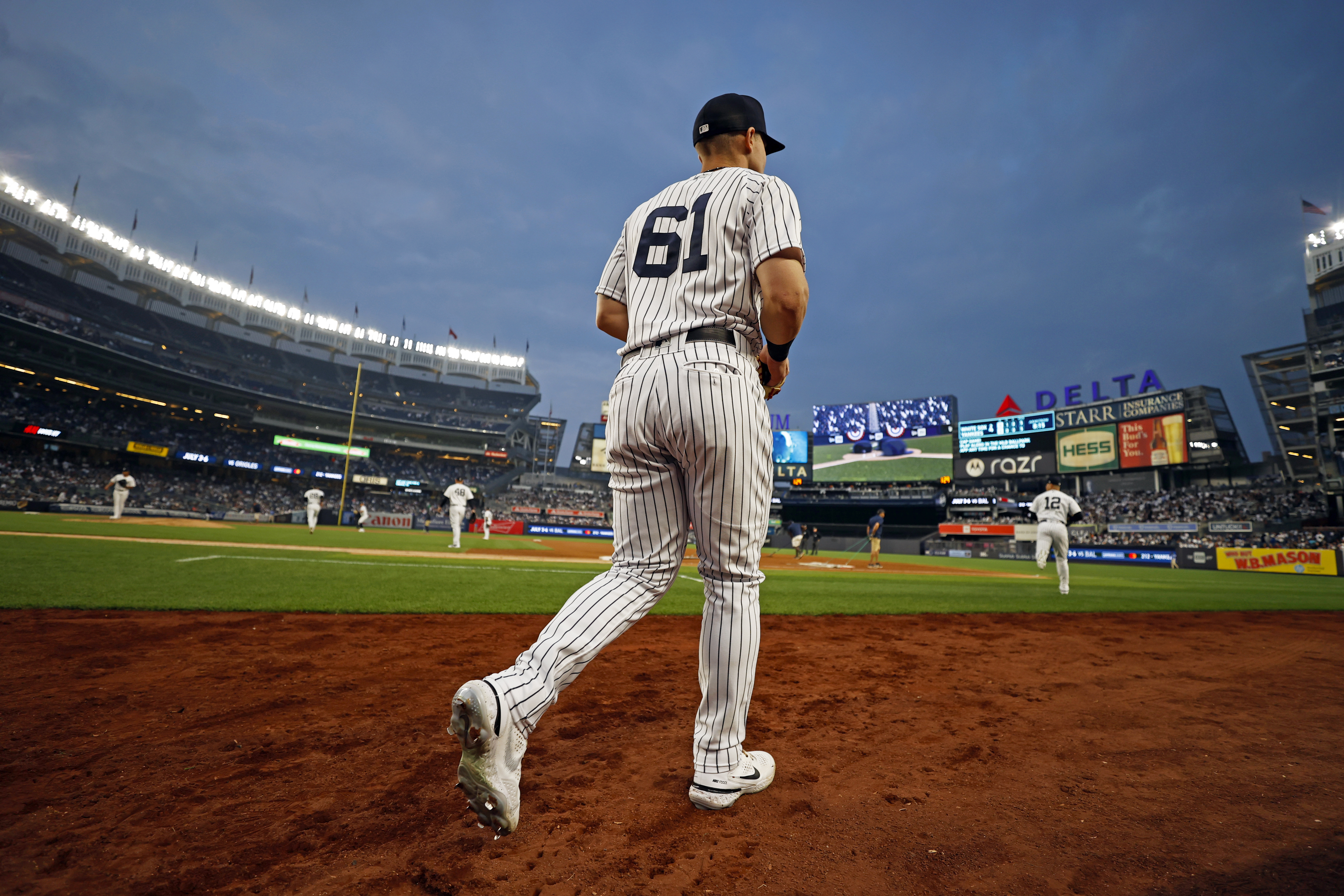 Finding the right uniform number is important to just about every Yankees player, and Jake Bauers certainly landed a special one. He says that he’s “more concerned about the pinstripes and the NY on the chest,” but even after Aaron Judge surpassed Roger Maris’ home run record, the No. 61 still resonates at Yankee Stadium. (Photo Credit: New York Yankees)