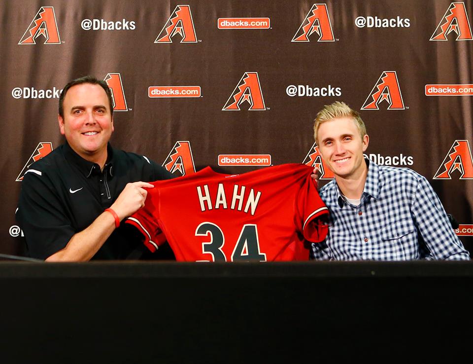 D-backs president Derrick Hall and Cory Hahn (Courtesy Cory Hahn)