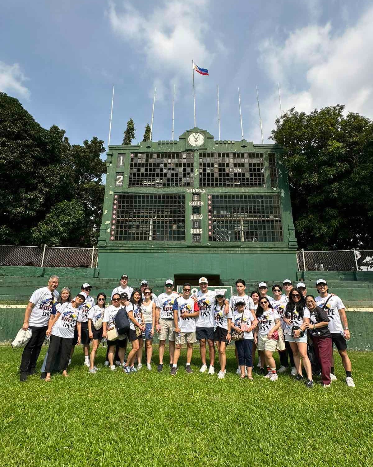 Anthony Volpe hosting a baseball camp in the Philippines.