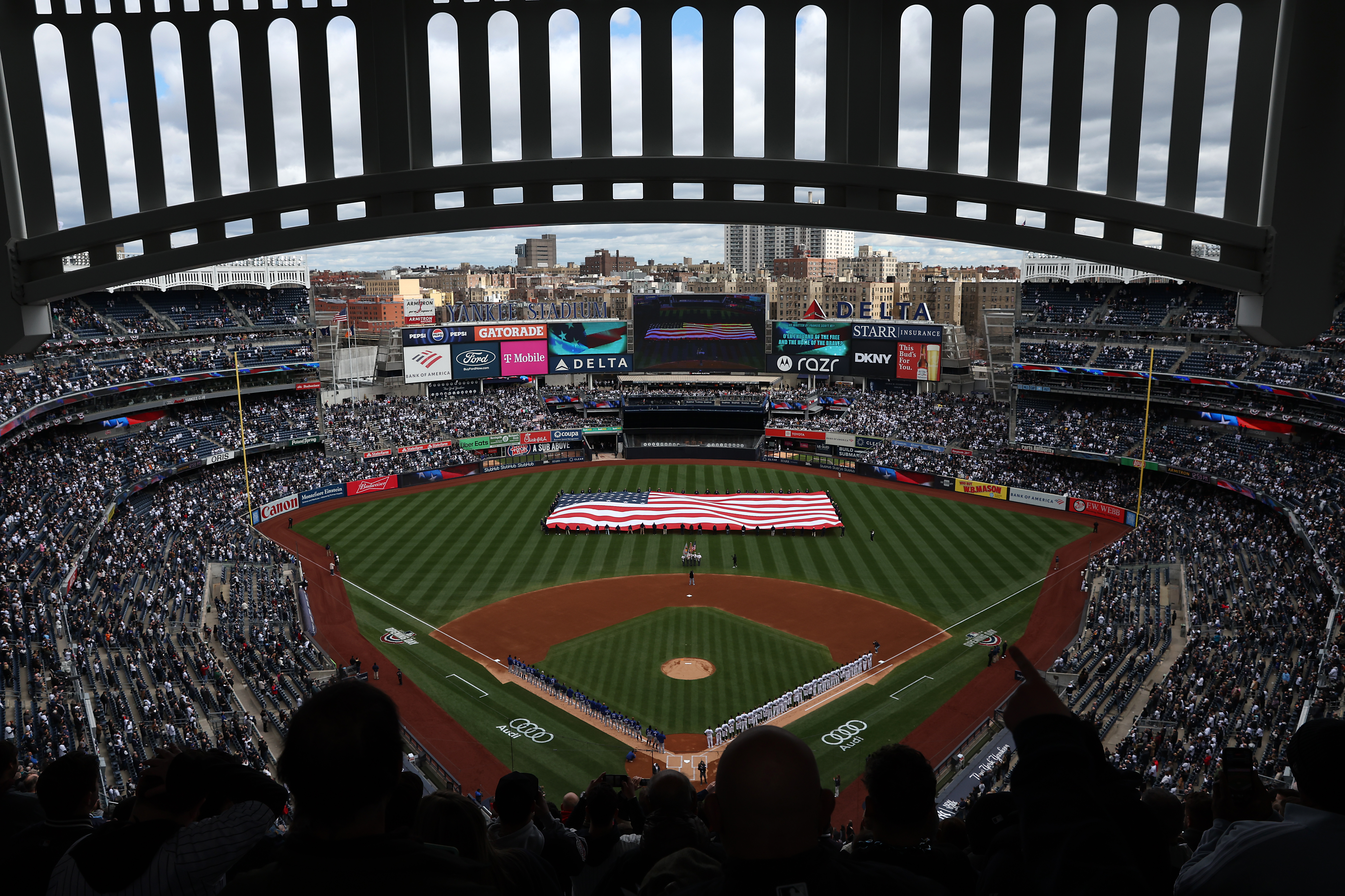 The sights and sounds of a home opener are familiar, yet incomparable. There are few joys like arriving at Yankee Stadium for the first of 81 home games. “This is a day to be celebrated,” Boone said, singing his annual paeon to the ultimate baseball holiday. “I think that we all feel very blessed to be able to put on this uniform and go represent the Yankees on Opening Day.” (Photo Credit: New York Yankees)