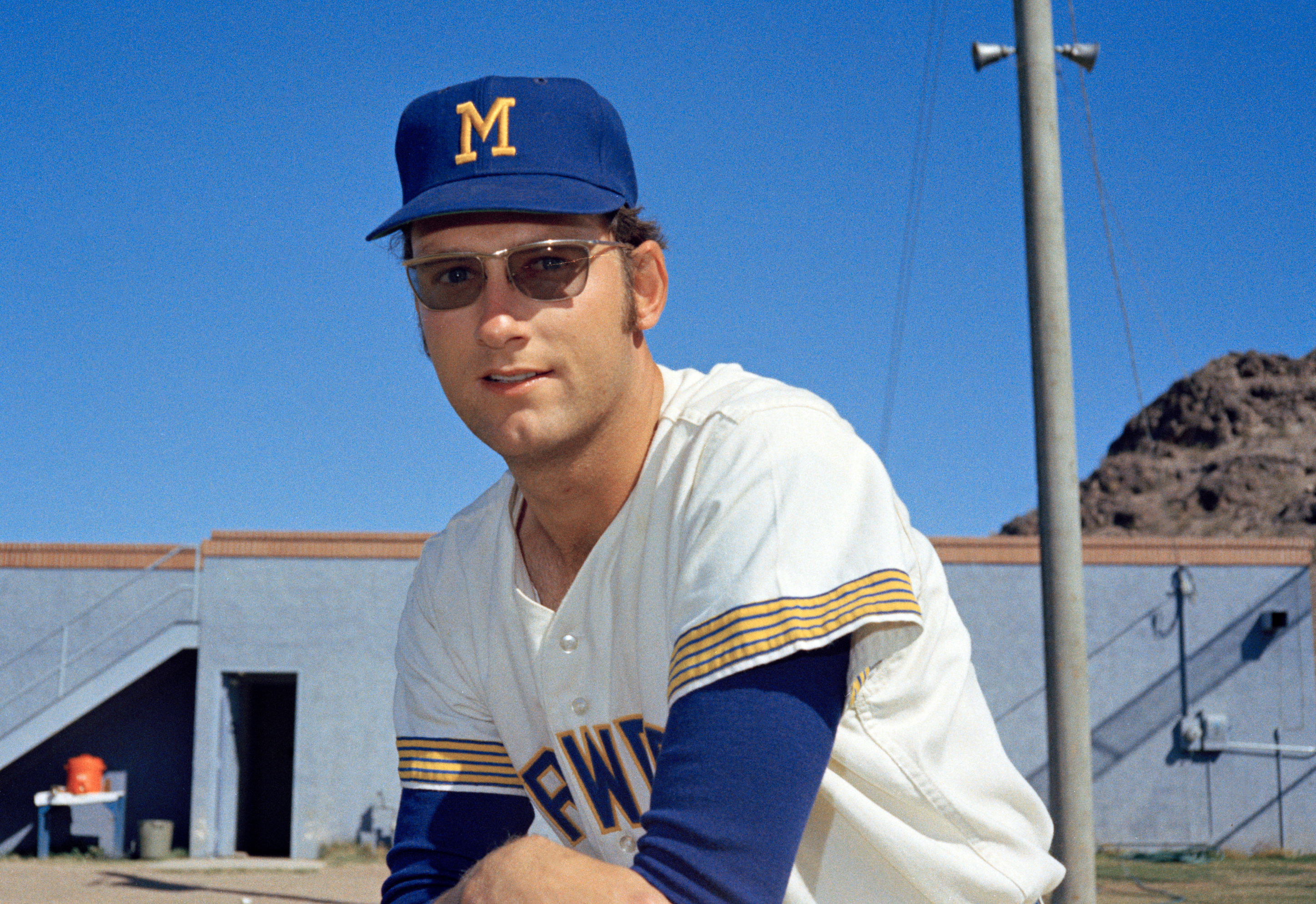 Right-hander Ray Peters, whose only Major League season was with the 1970 Brewers, poses in Tempe, Ariz. (AP)