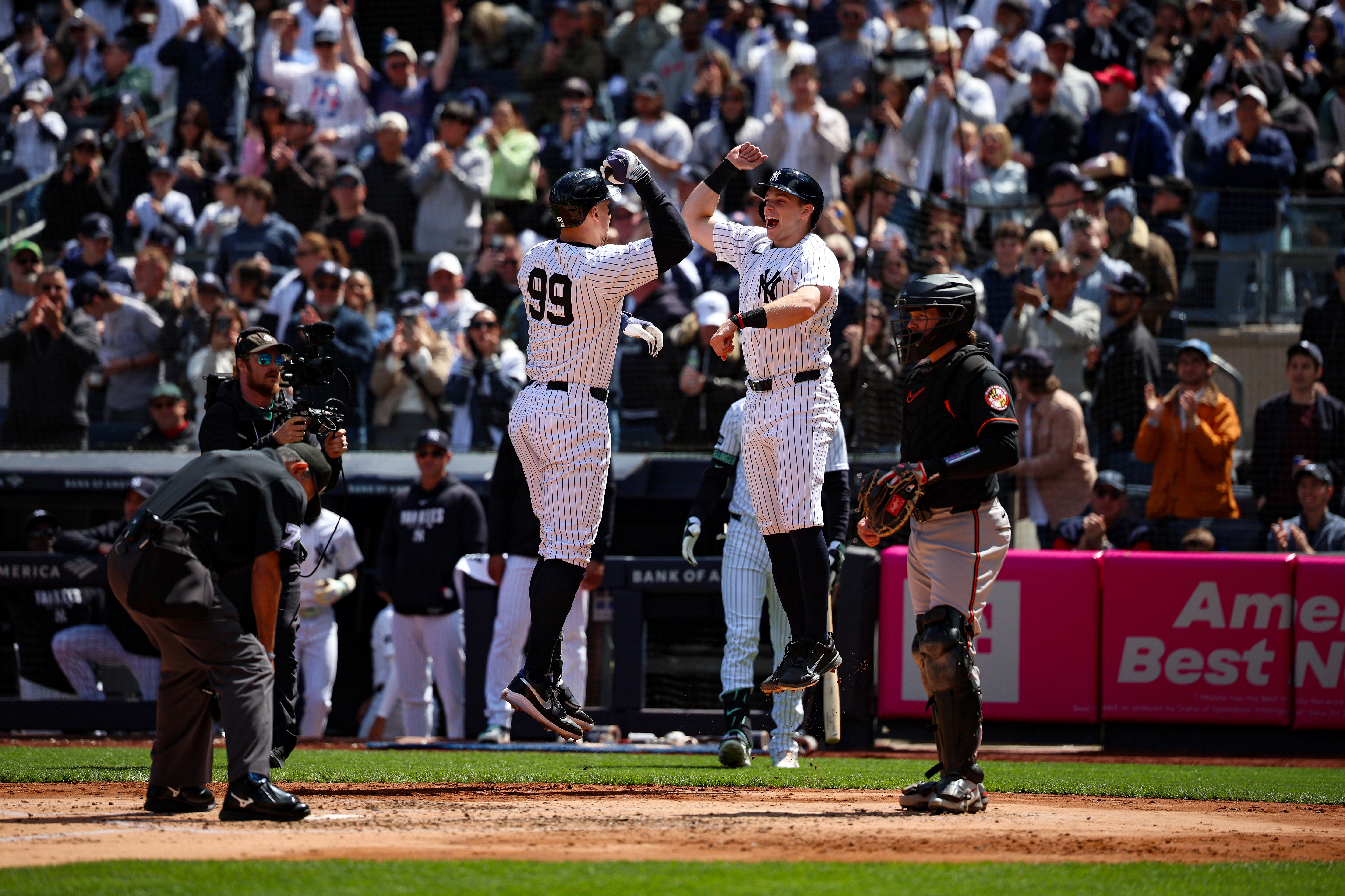 Rice thinks about the game like a catcher despite being a first baseman most of the time. At the plate, he has become a stone-cold slugger. From his three-homer game as a rookie to the 26 long balls in 2025 to the all-around offensive show he has put on in the first part of this year, the Massachusetts native is proving that there’s no height he can’t reach. (Photo Credit: New York Yankees)