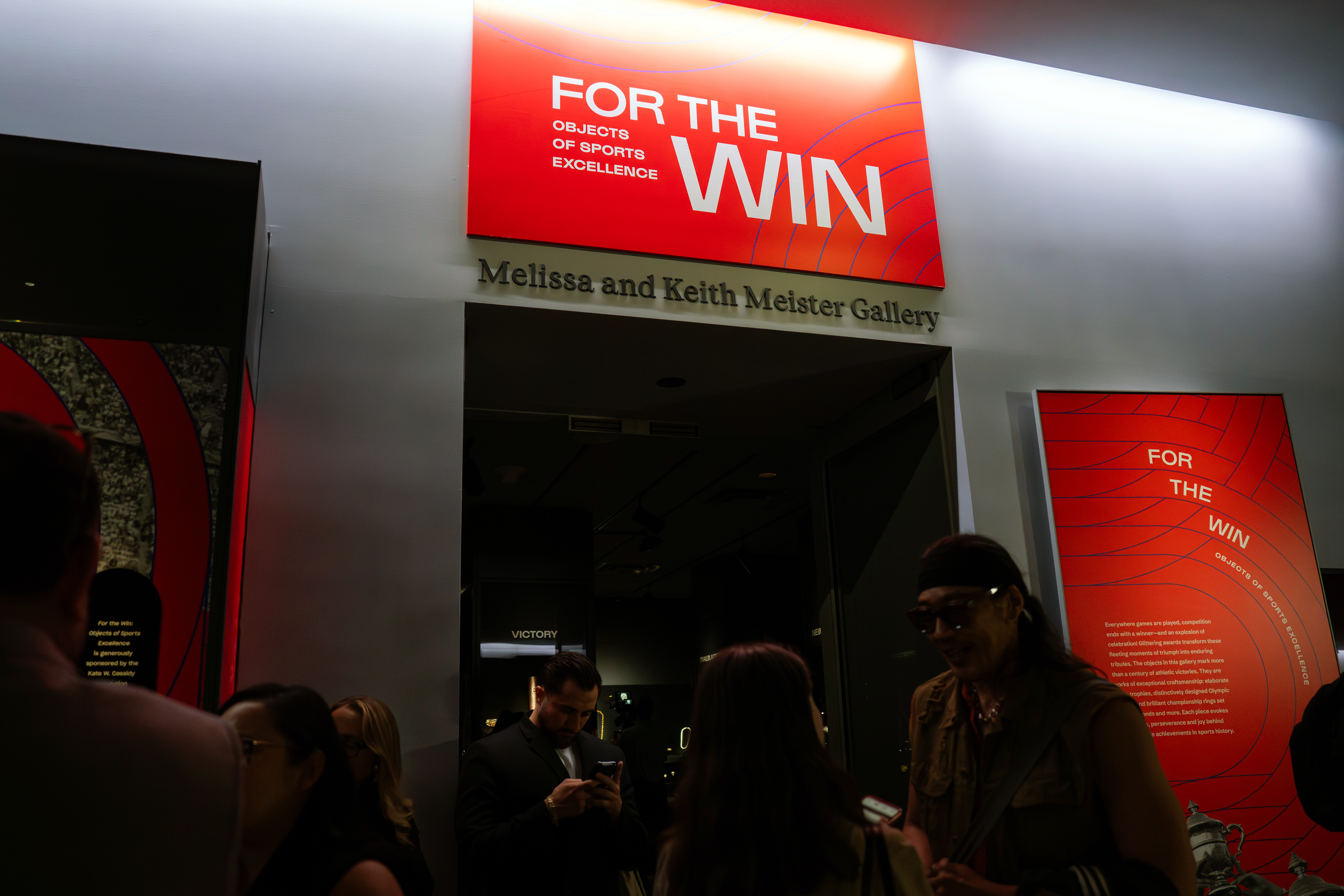 Entrance to "For the Win: Objects of Sports Excellence" at the American Museum of Natural History.